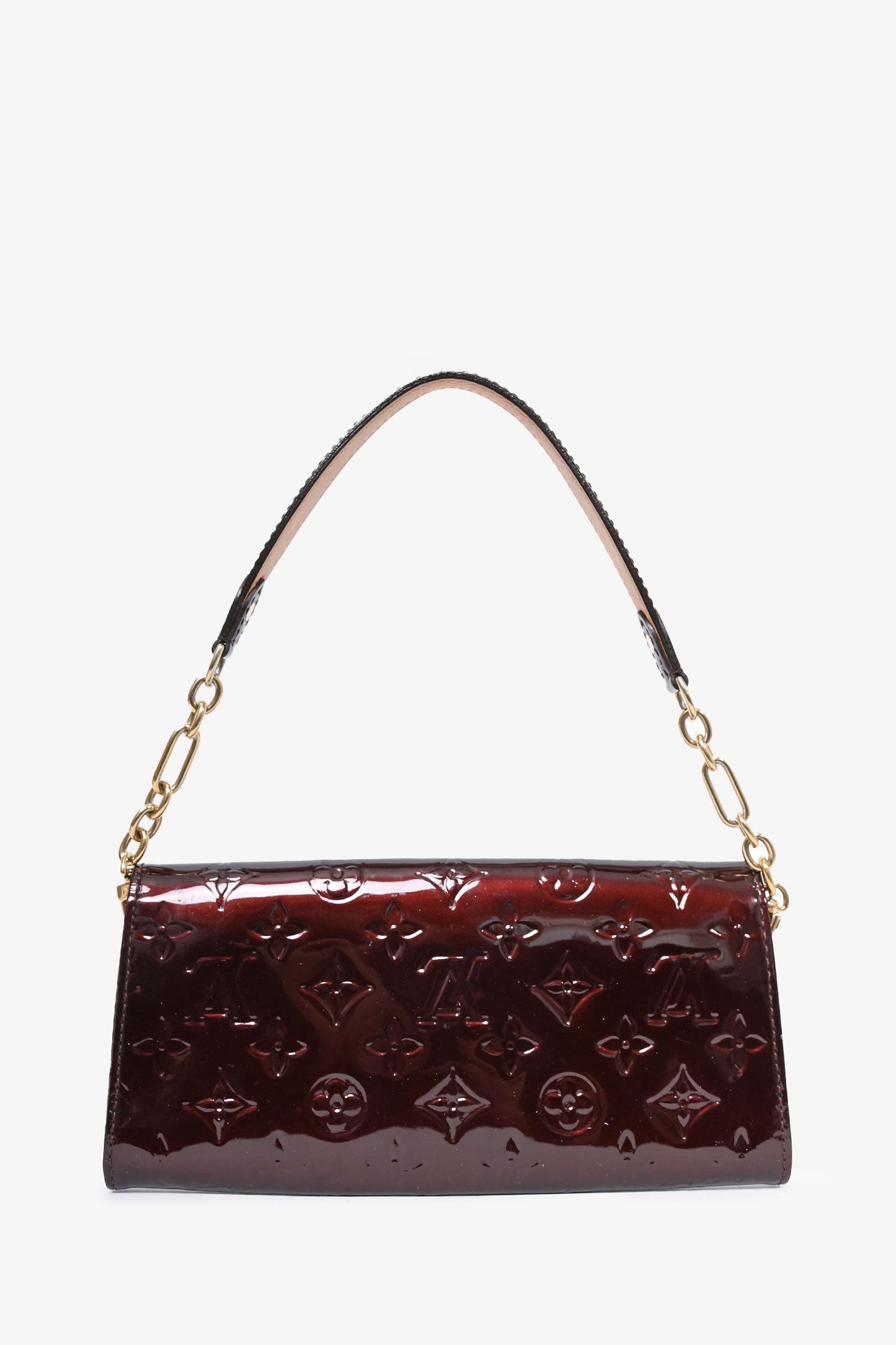 Louis Vuitton 2010 Amarante Vernis Sunset Boulevard Wallet on Chain