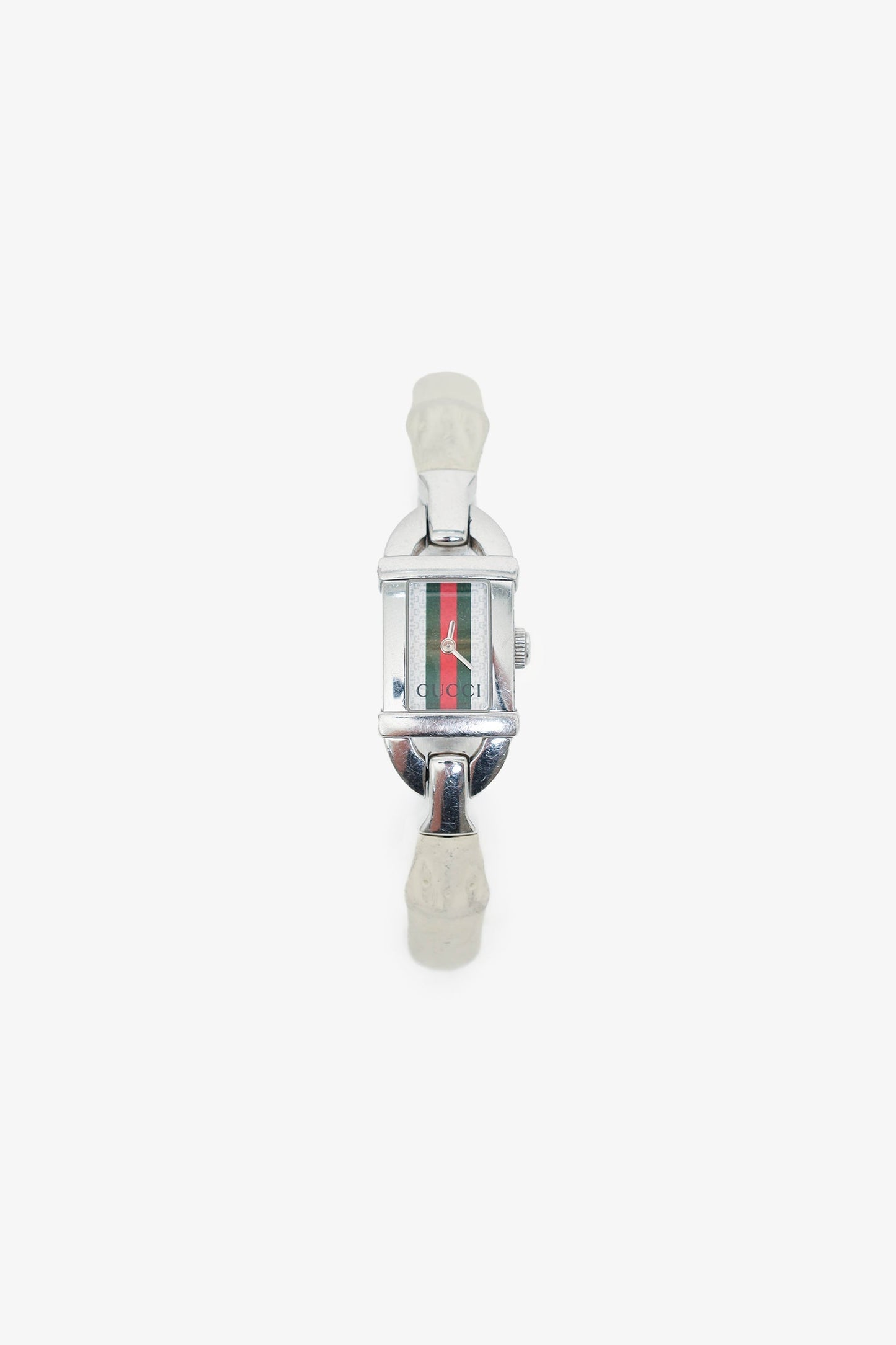 Gucci White Bamboo Strap Watch