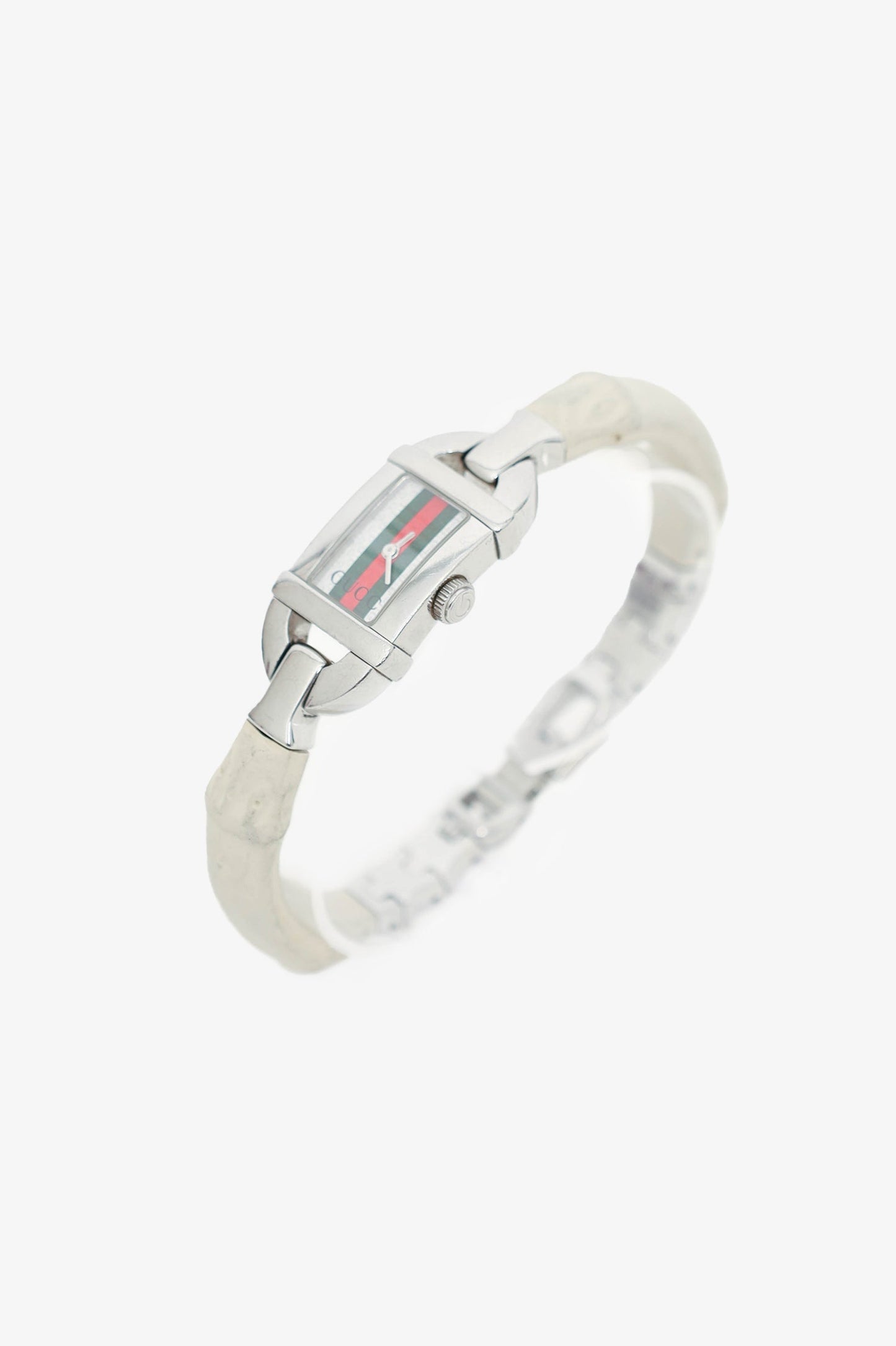 Gucci White Bamboo Strap Watch