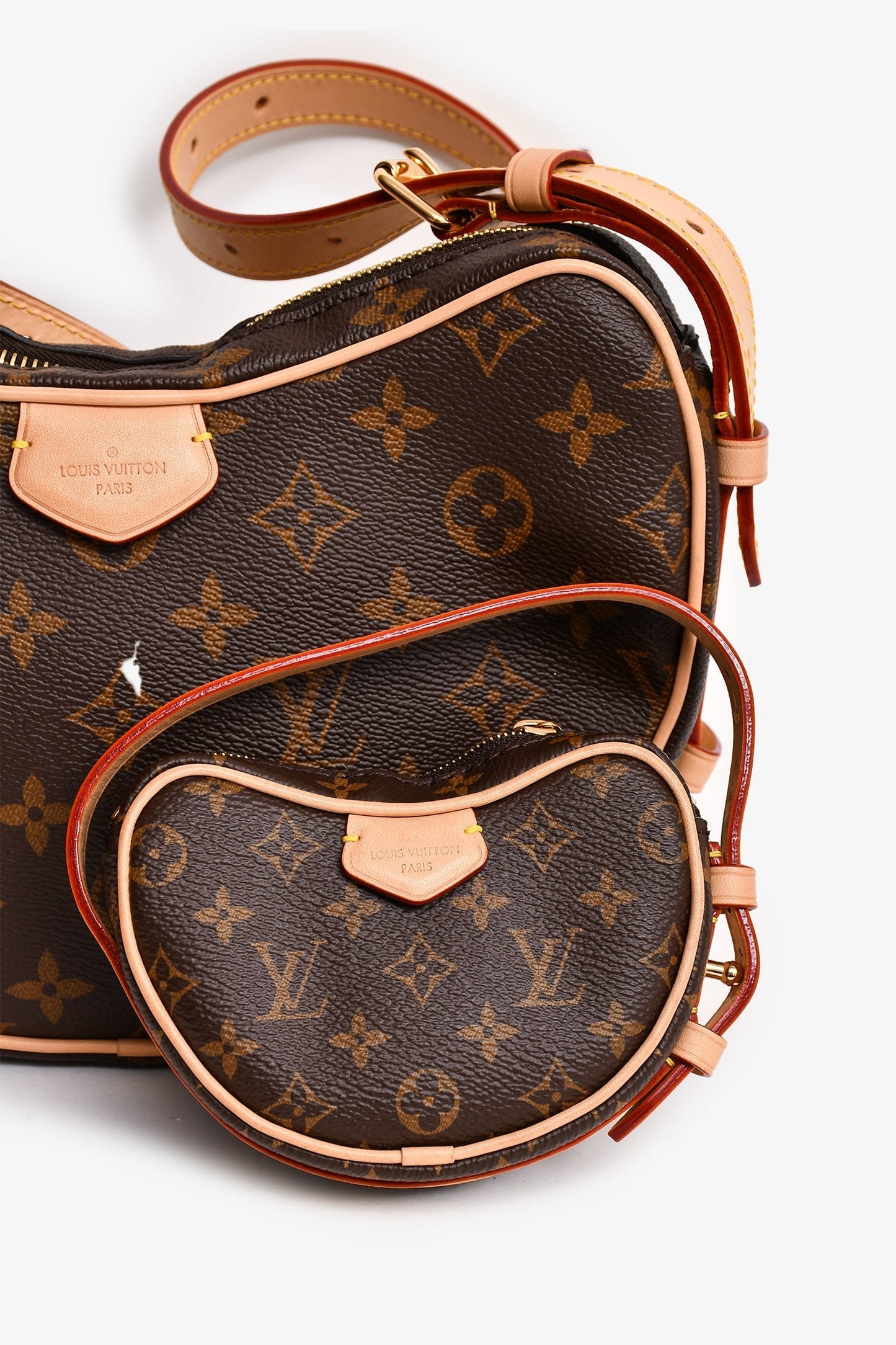 Louis Vuitton 2024 Monogram MM Croissant + Charm Bag