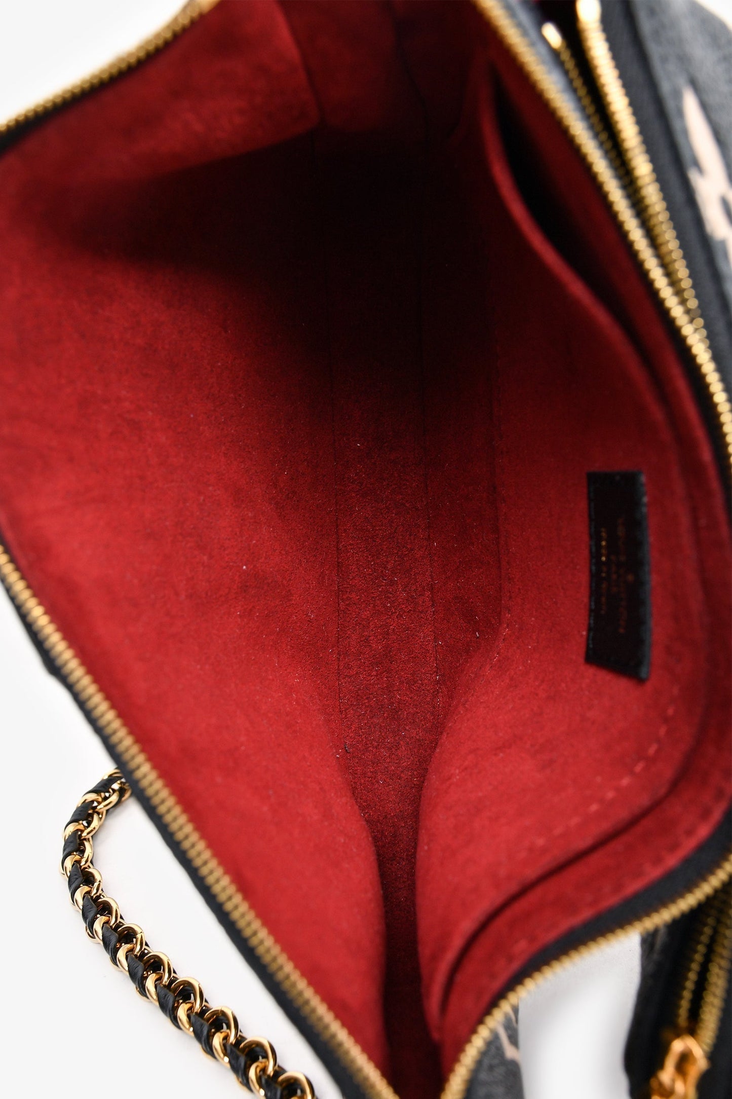 Louis Vuitton Black Leather Empreinte Monogram Giant Multi Pochette Crossbody