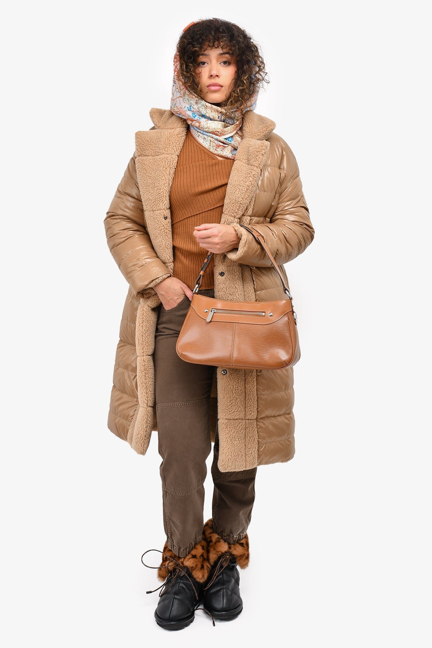 Louis Vuitton 2006 Brown Epi Leather 'Turenne' Shoulder Bag