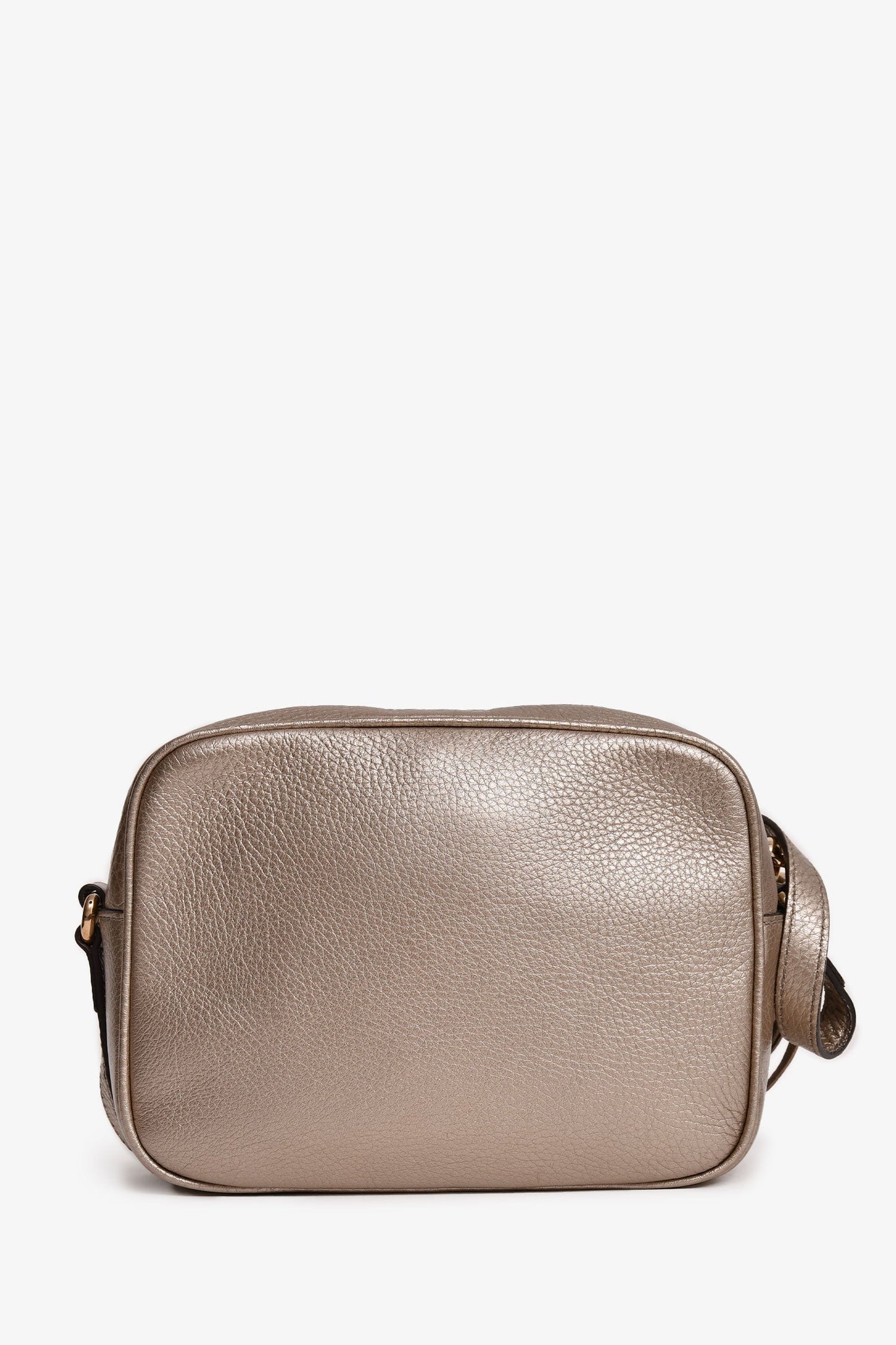 Gucci Gold Metallic Soho Disco Camera Bag