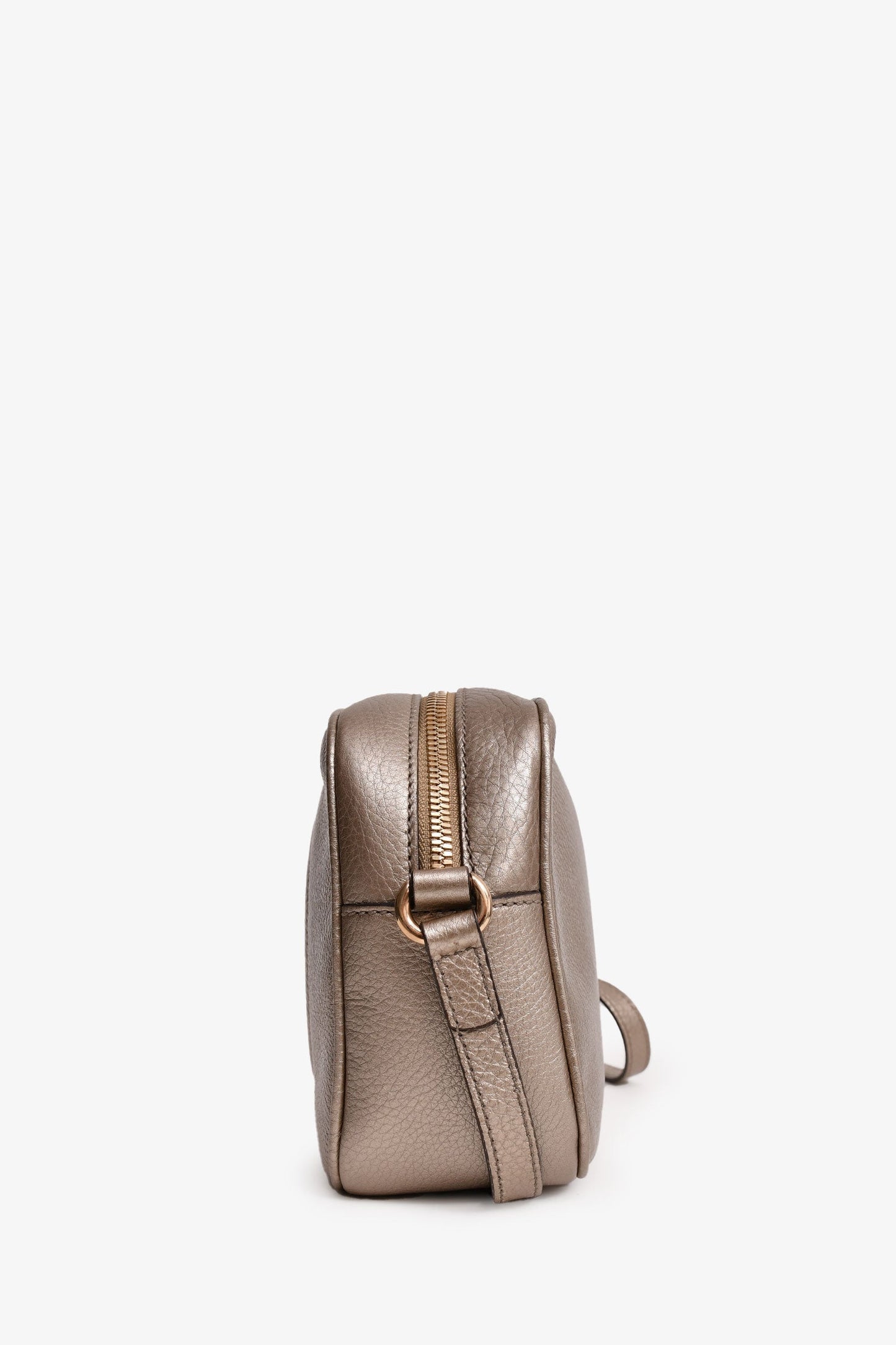 Gucci Gold Metallic Soho Disco Camera Bag