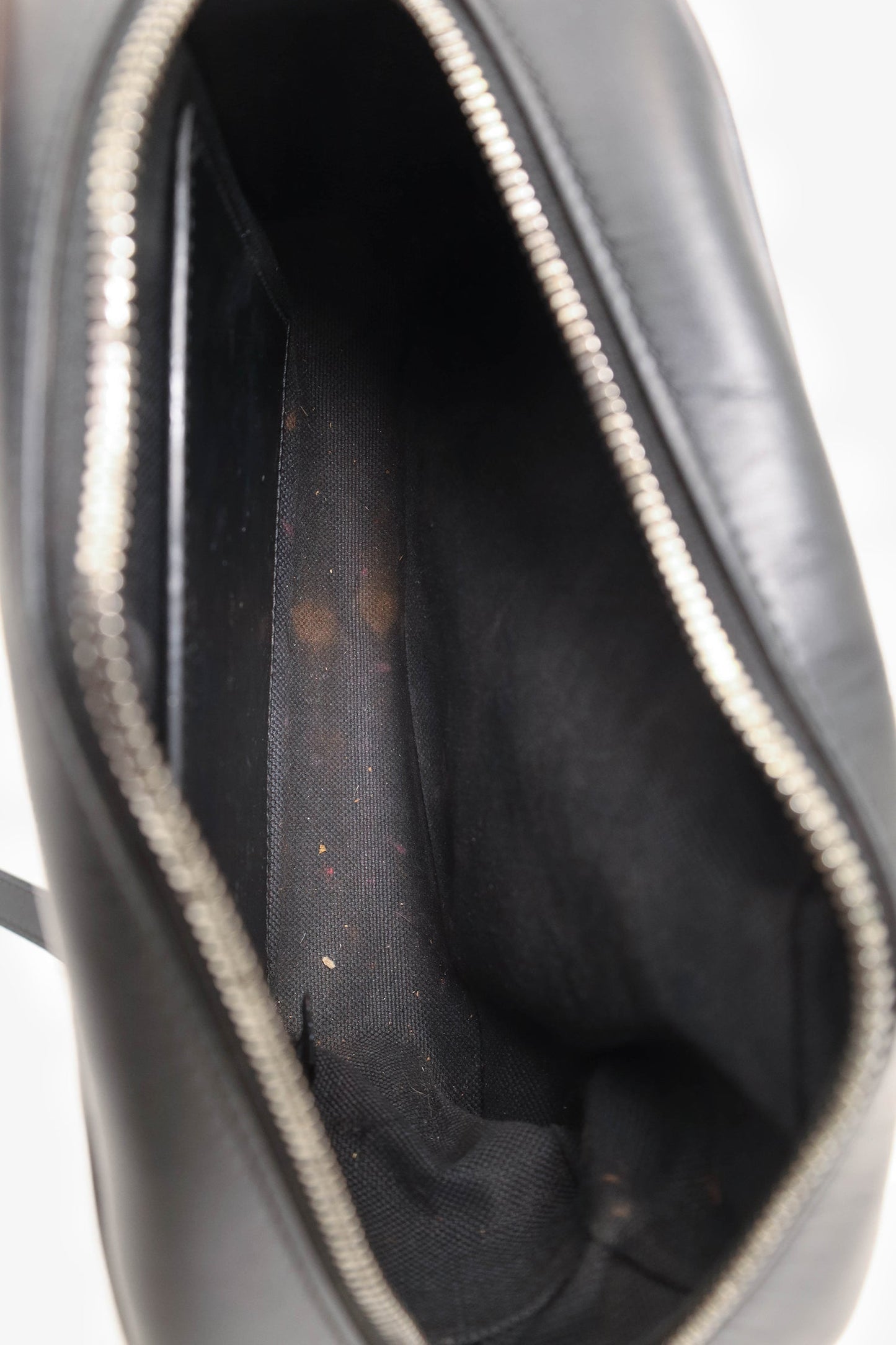 Gucci So Black Chevron Leather Marmont Small Camera Bag