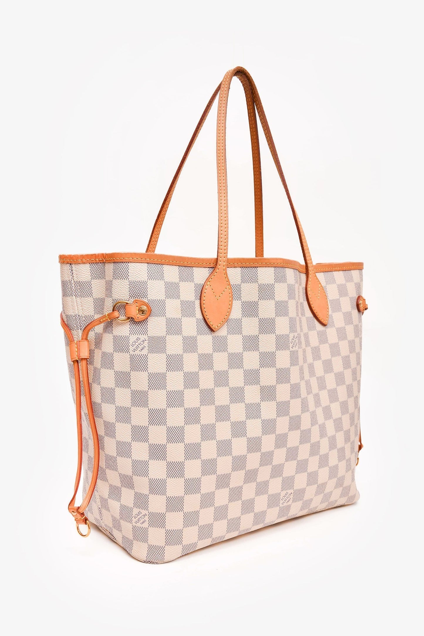 Louis Vuitton 2017 Damier Azur Neverfull MM with Pouch