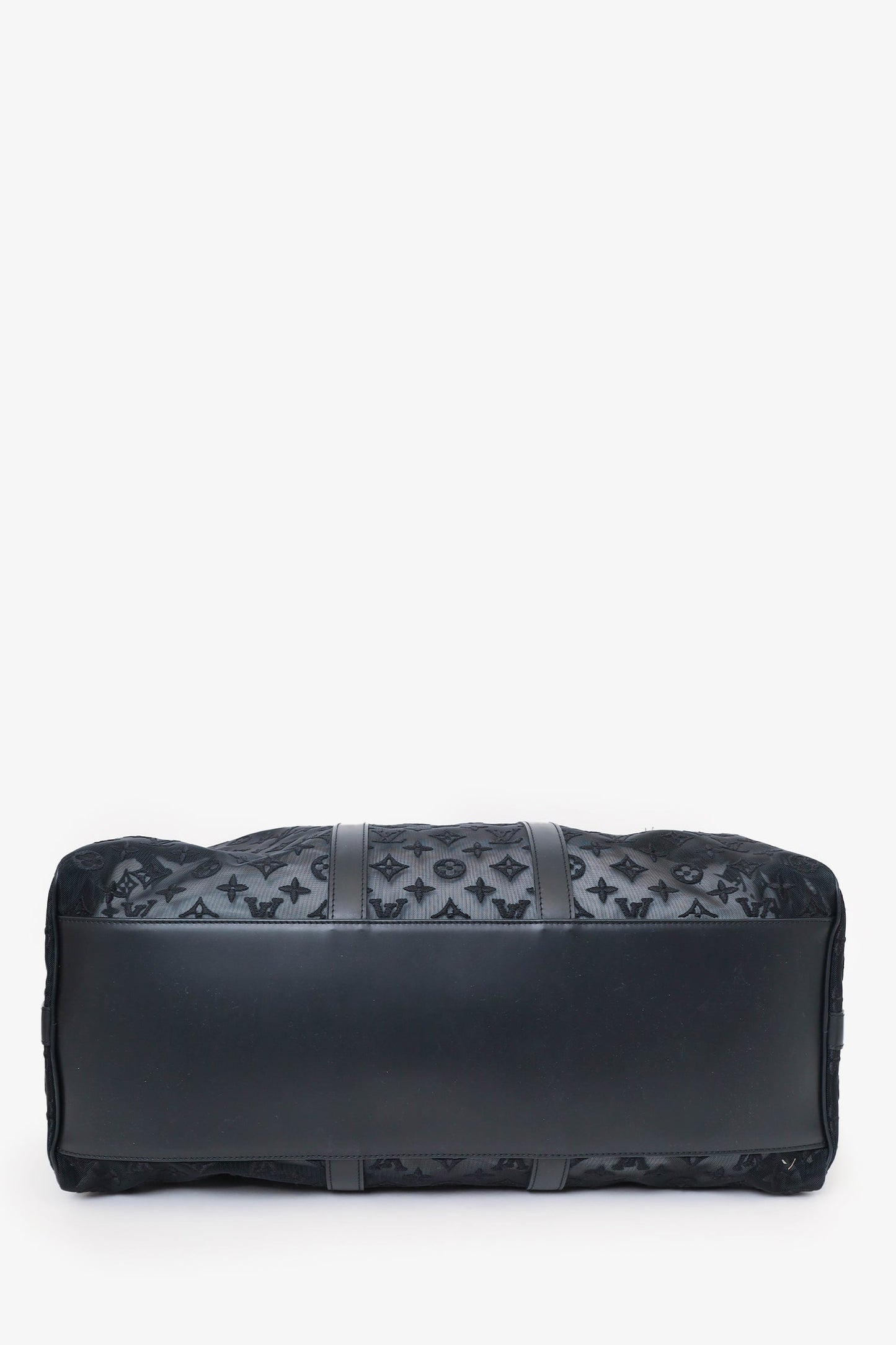Louis Vuitton Black Mesh Keepall Bandouliere 50