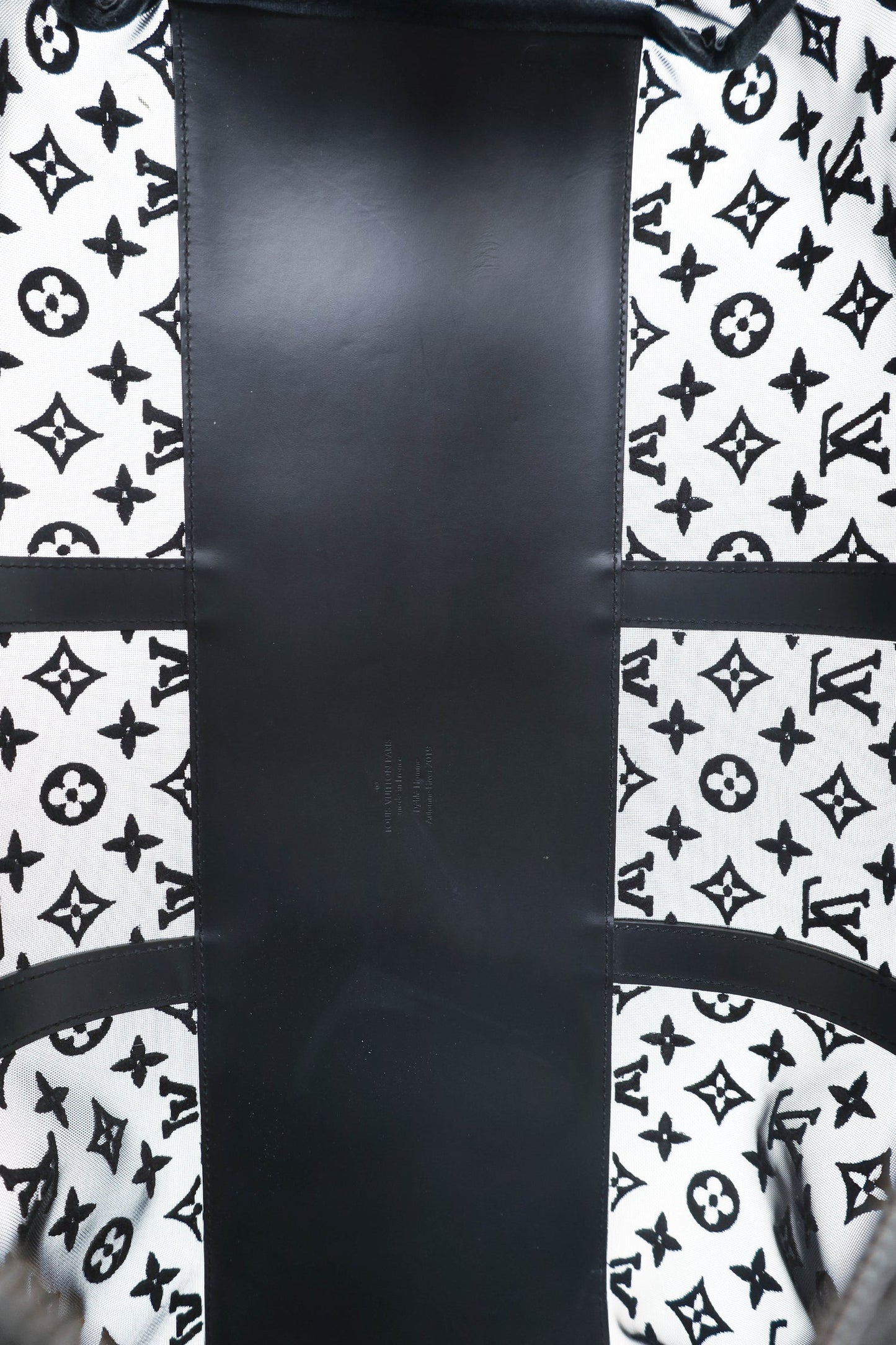 Louis Vuitton Black Mesh Keepall Bandouliere 50