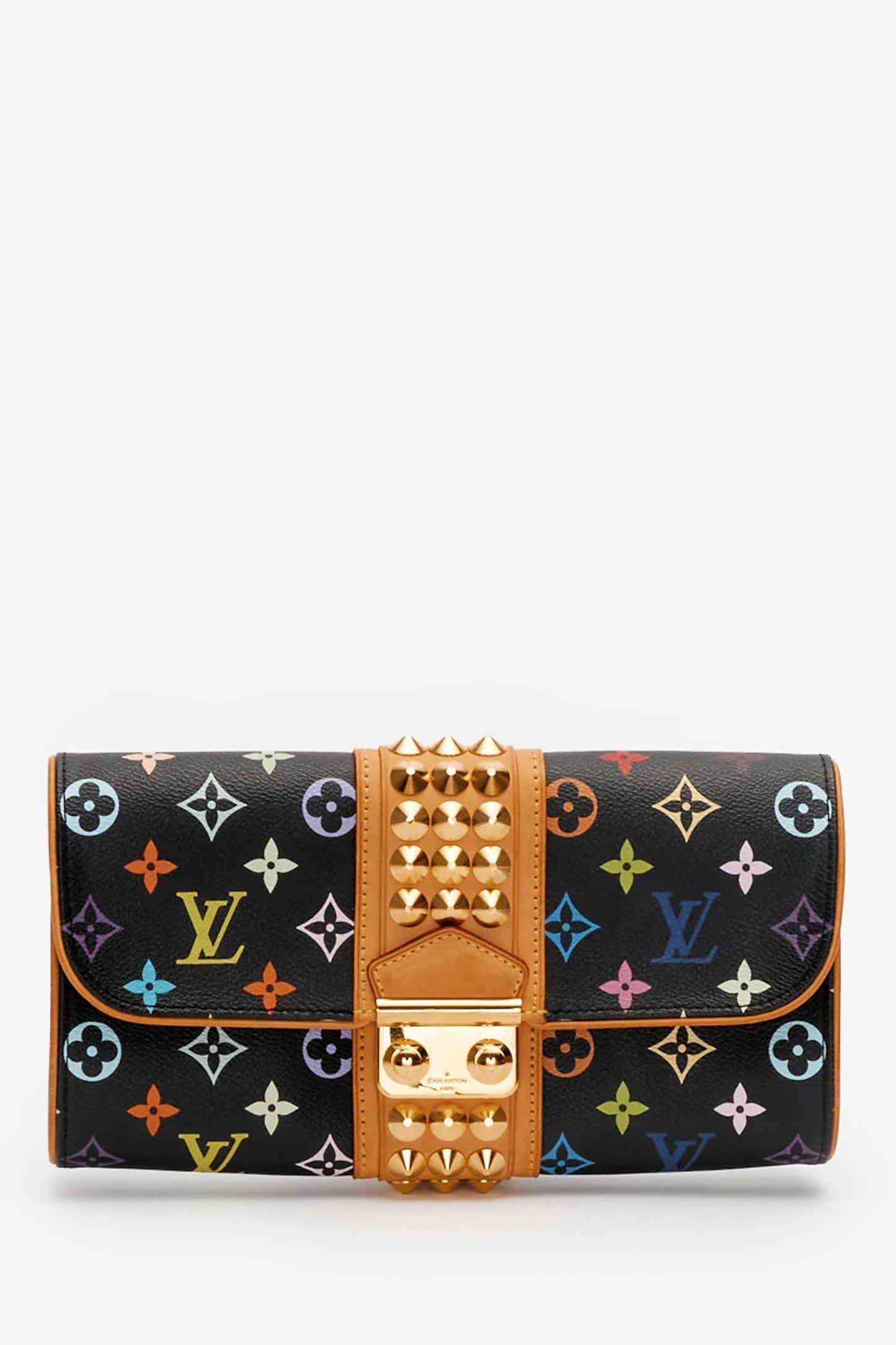 Louis Vuitton Black Multicolour Monogram Courtney Clutch Bag