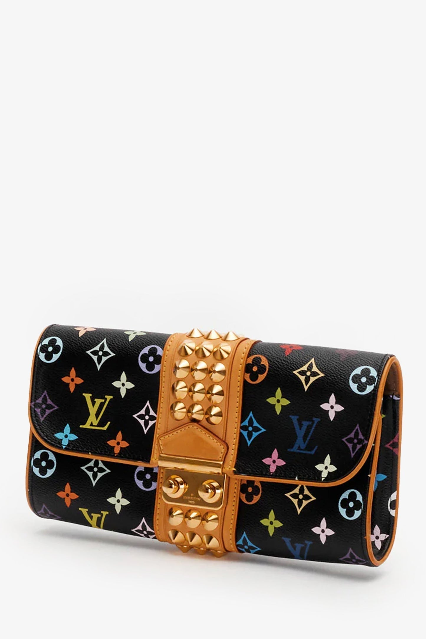 Louis Vuitton Black Multicolour Monogram Courtney Clutch Bag