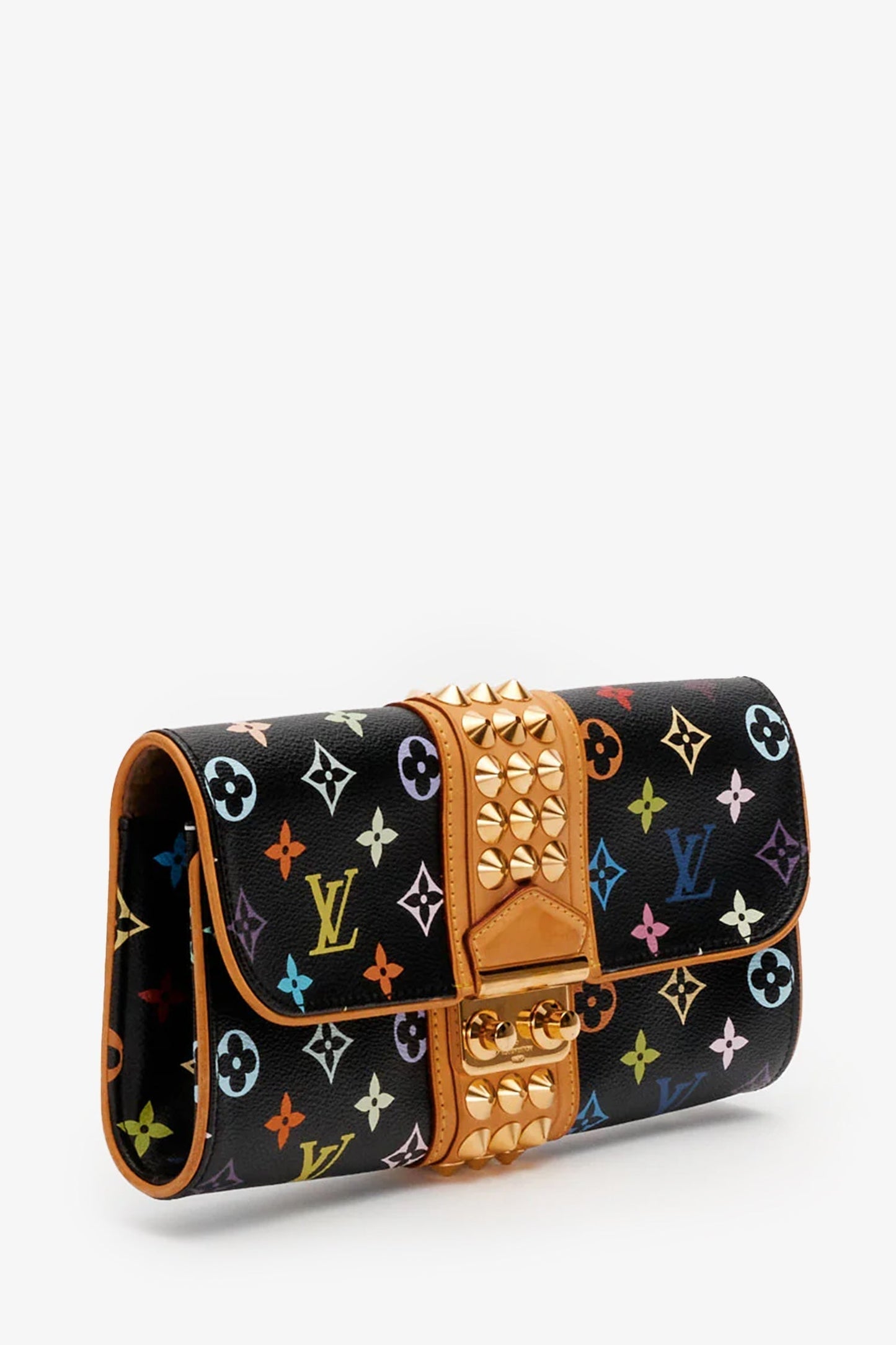 Louis Vuitton Black Multicolour Monogram Courtney Clutch Bag