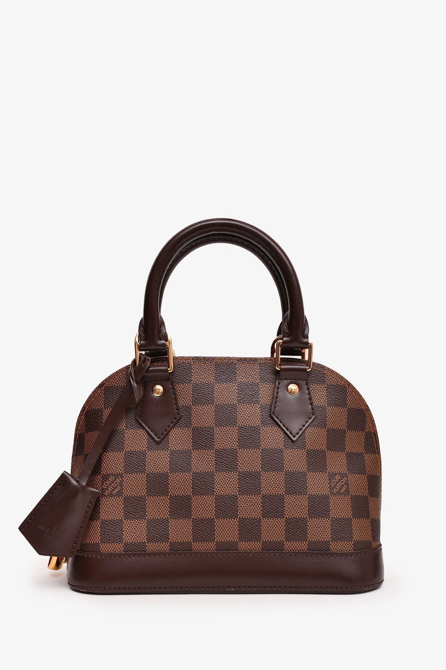 Louis Vuitton 2016 Damier Ebene Alma BB with Strap