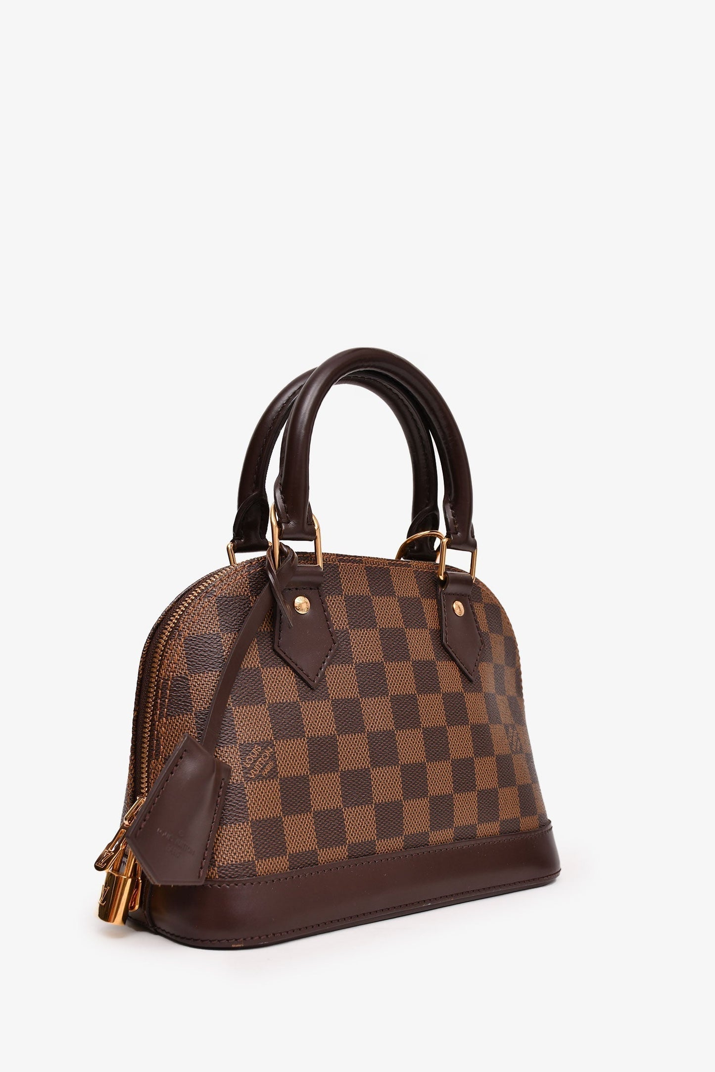 Louis Vuitton 2016 Damier Ebene Alma BB with Strap
