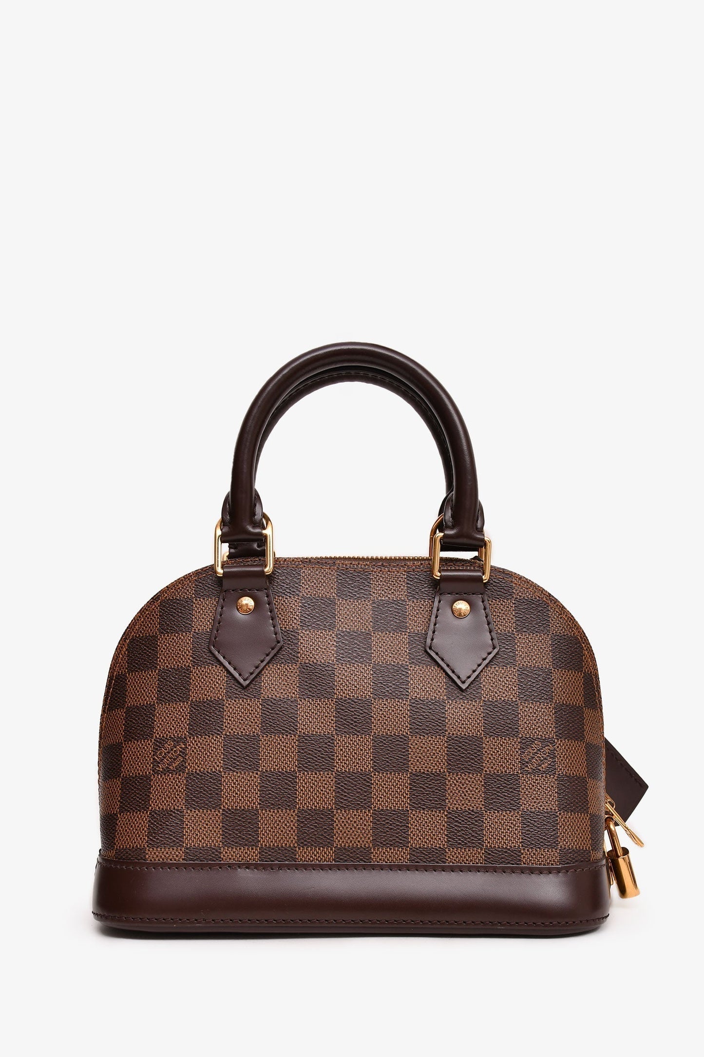 Louis Vuitton 2016 Damier Ebene Alma BB with Strap