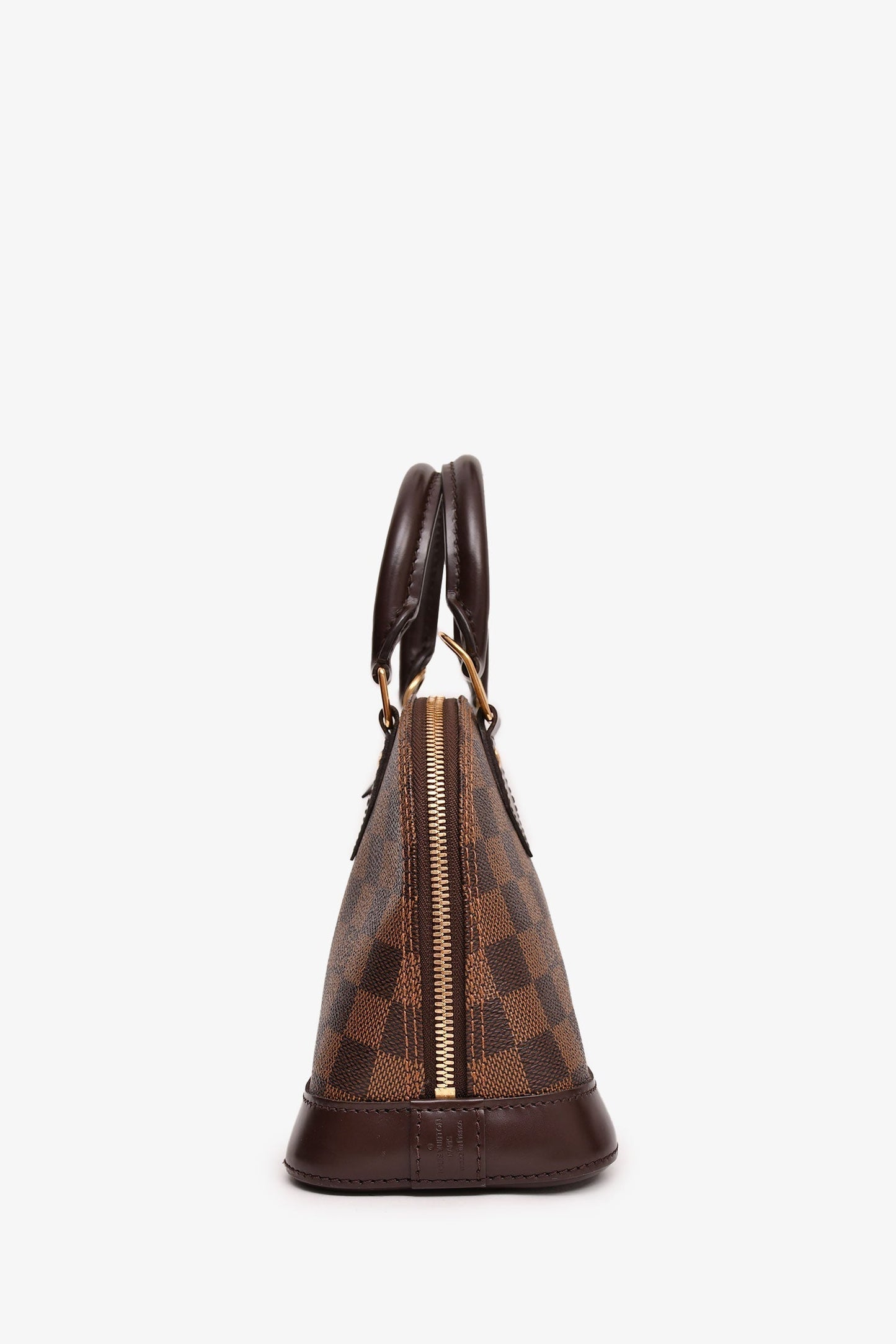 Louis Vuitton 2016 Damier Ebene Alma BB with Strap