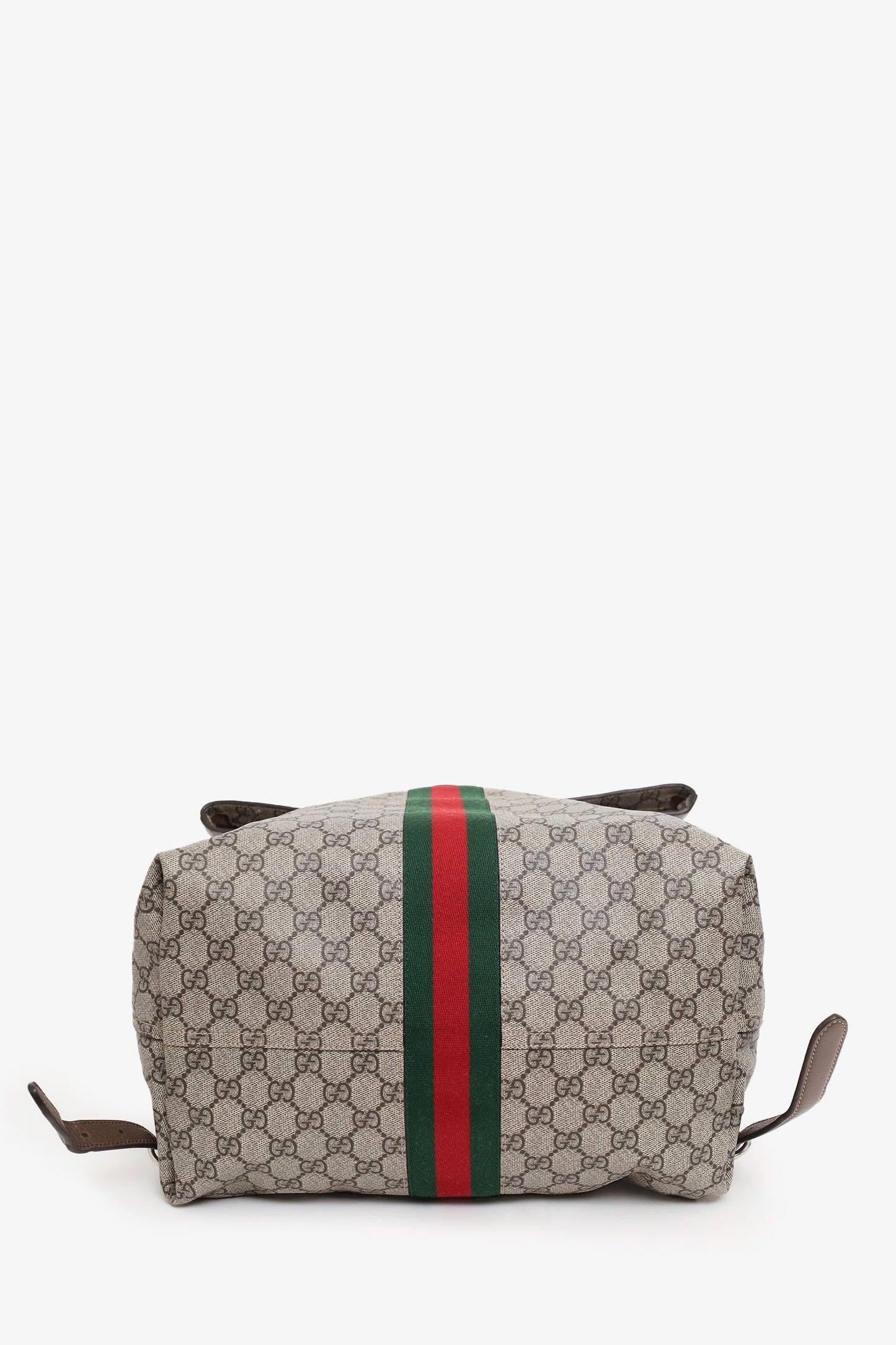 Gucci Beige Coated-Canvas  GG Supreme Jackie 1961 Backpack