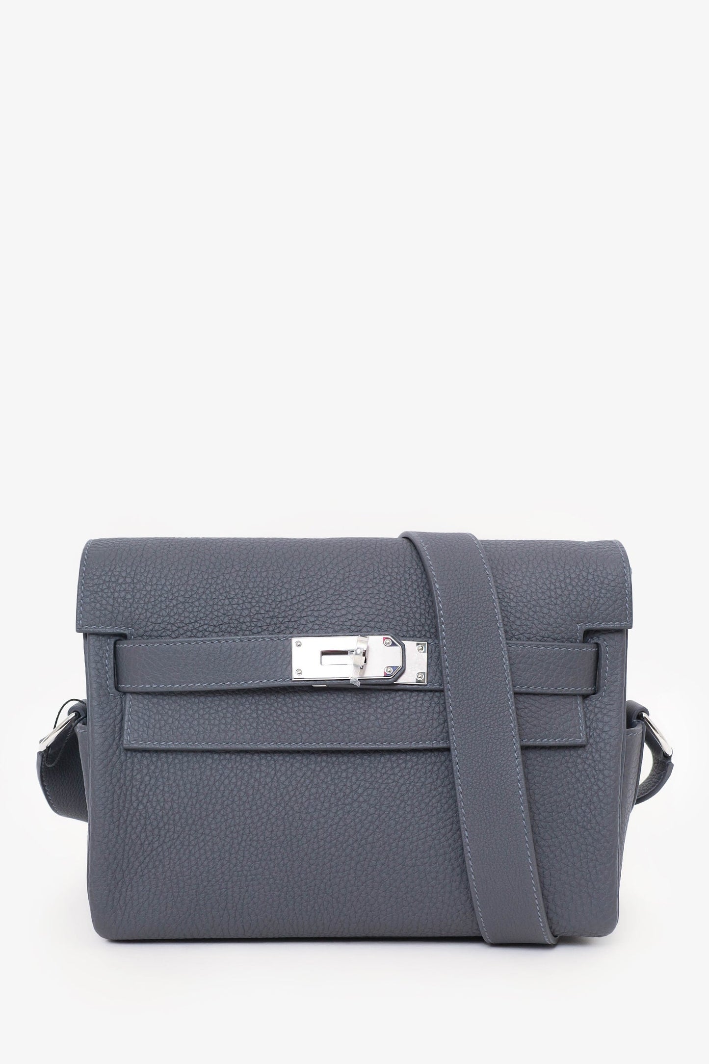 Hermes 2024 Grey Togo Leather Kelly Messenger Bag