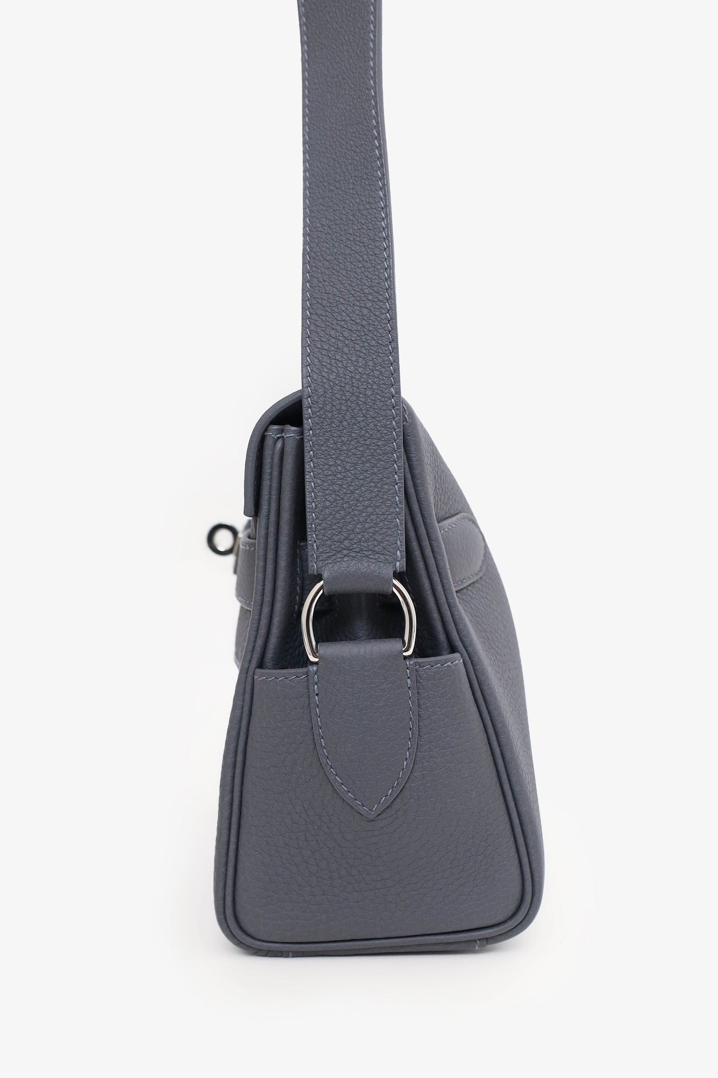 Hermes 2024 Grey Togo Leather Kelly Messenger Bag