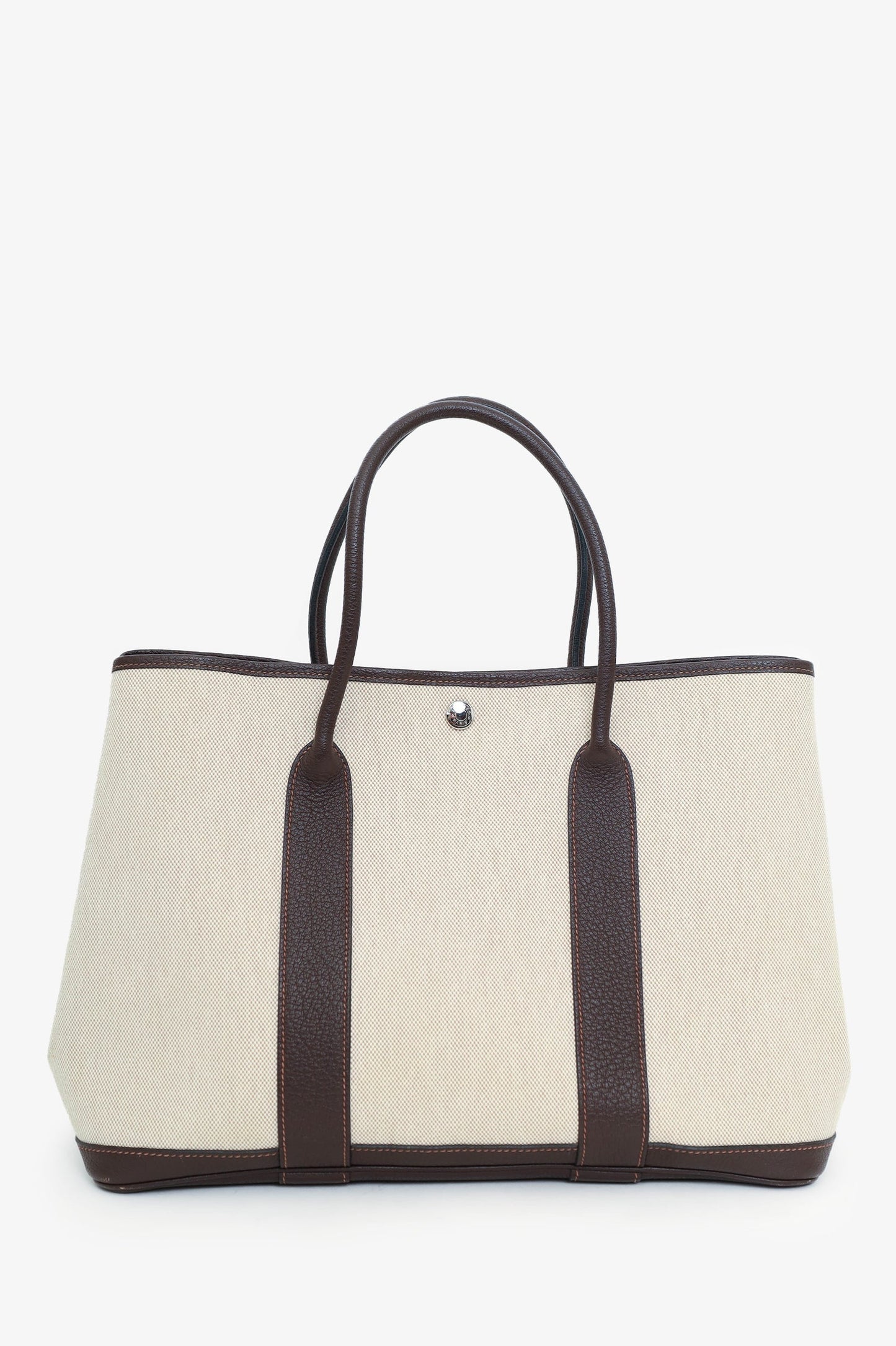 Hermes 2011 Beige Canvas/Leather Garden Party 36 Tote