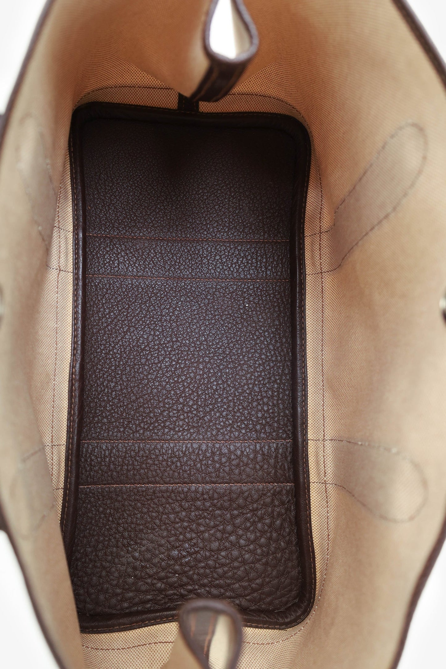 Hermes 2011 Beige Canvas/Leather Garden Party 36 Tote