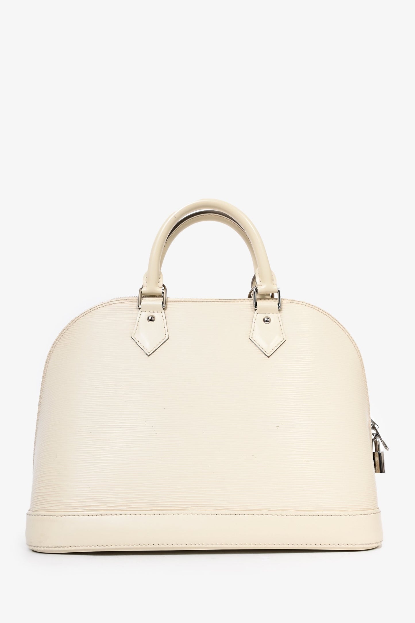 Louis Vuitton 2014 Cream Epi Leather Alma MM Top Handle