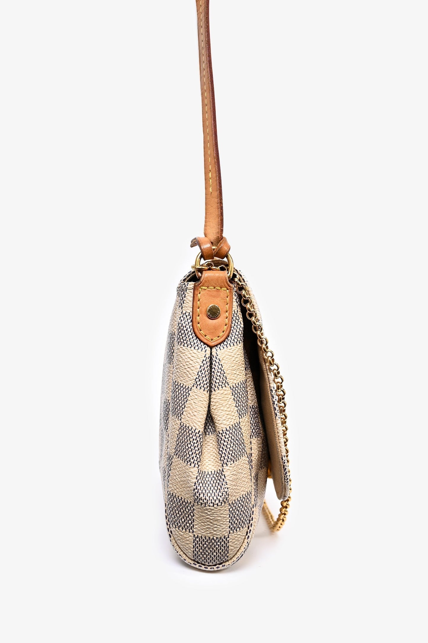 Louis Vuitton 2016 Damier Azur Favourite MM Bag with Strap (As Is)