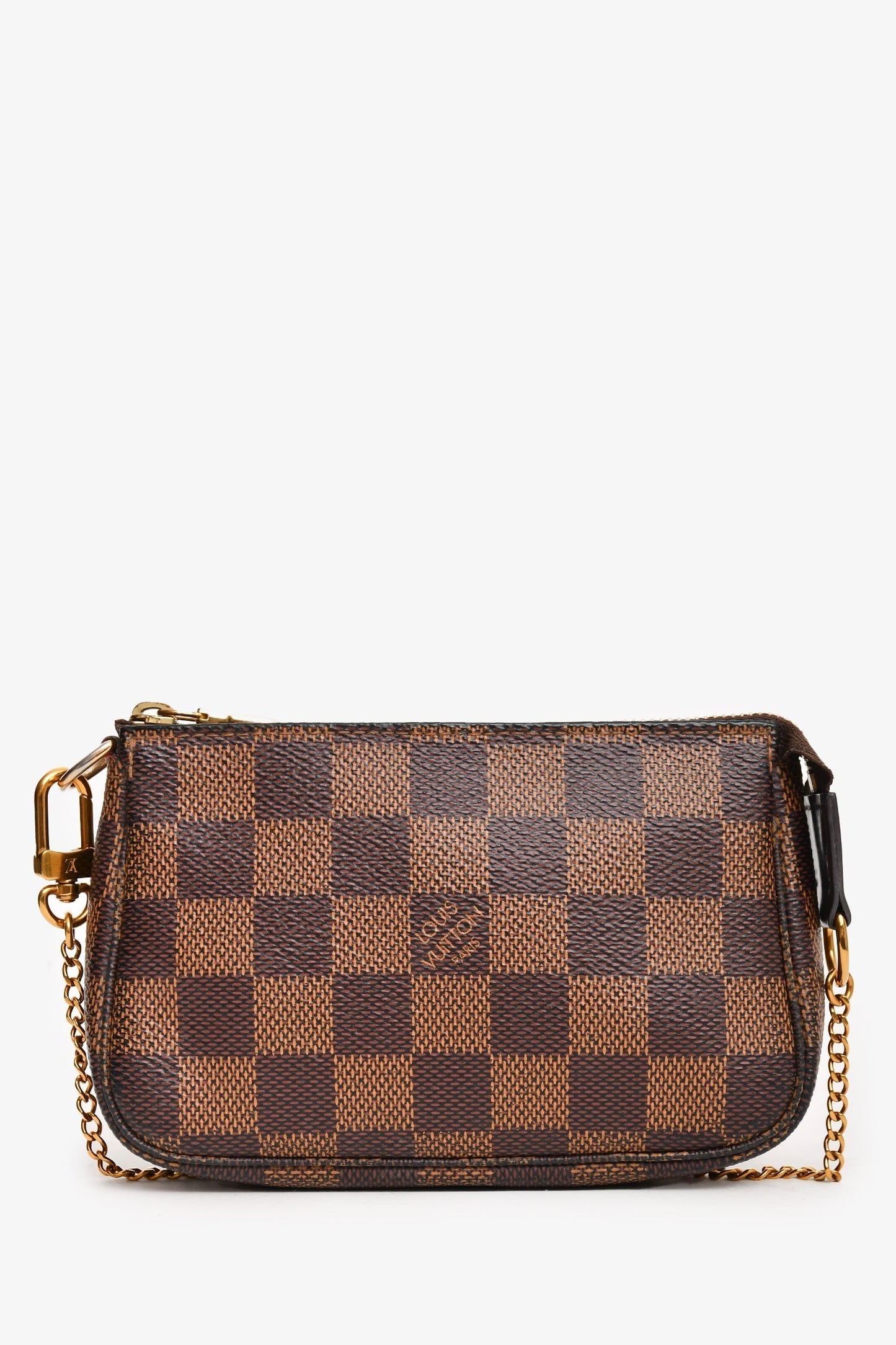 Louis Vuitton 2019 Damier Ebene Mini Chain Pochette