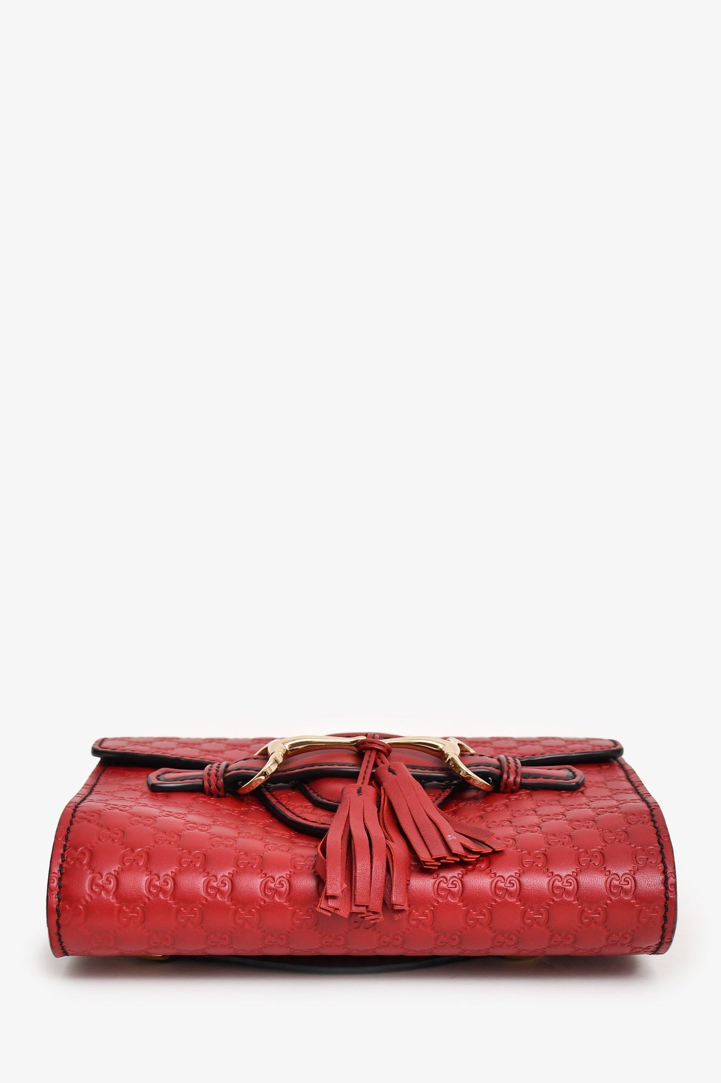 Gucci Red Microguccisima Mini Emily Shoulder Bag