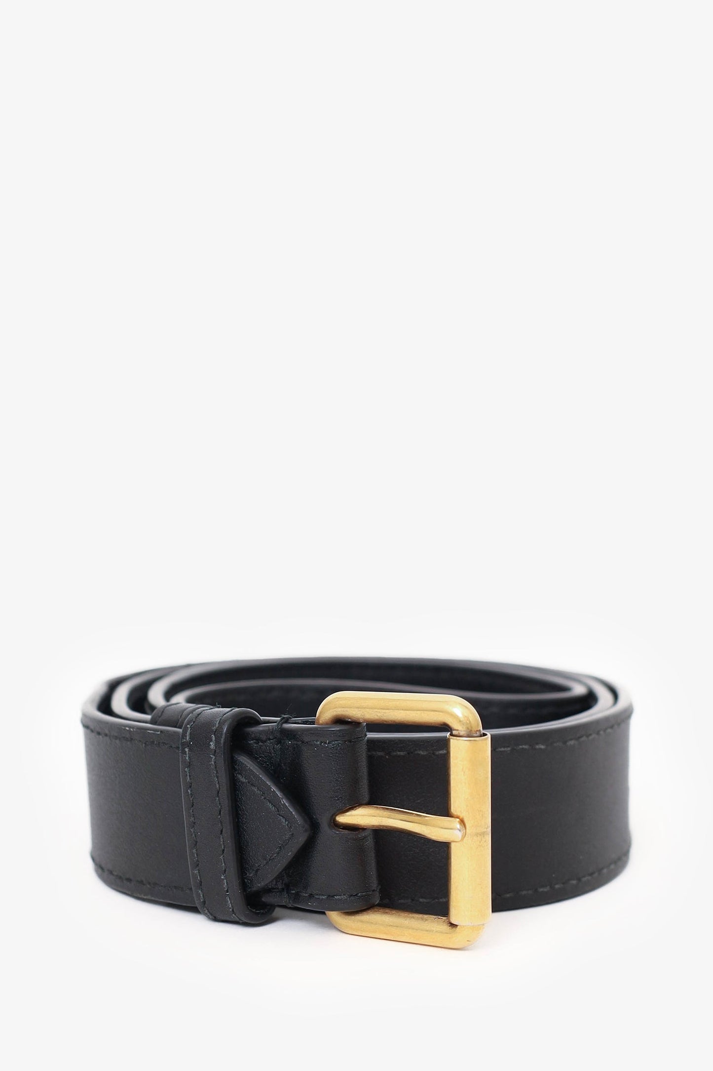 Gucci Black Chevron Leather Marmont Belt Bag