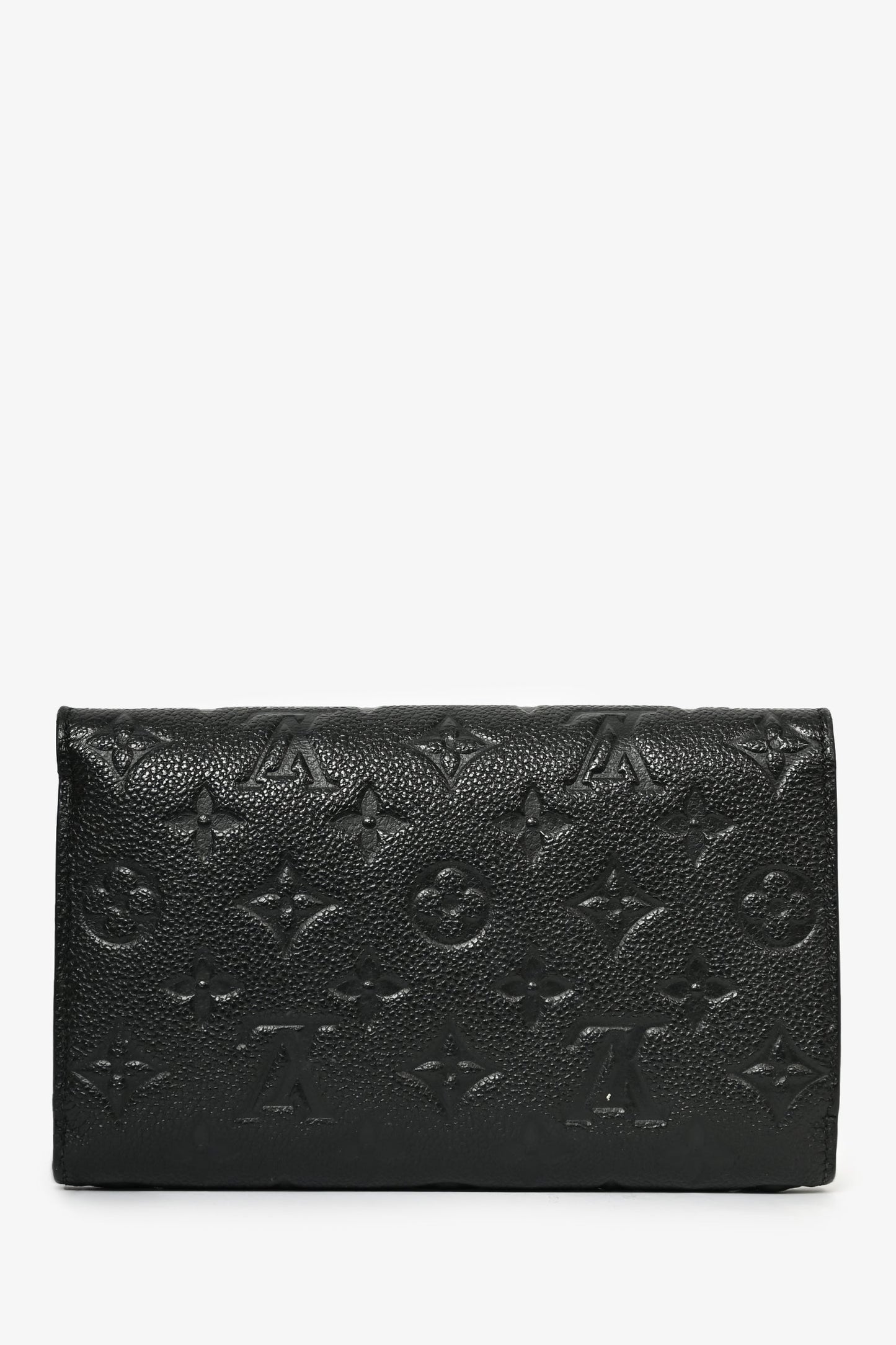 Louis Vuitton 2019 Black Empreinte Leather 'Vavin' Wallet on Chain Bag