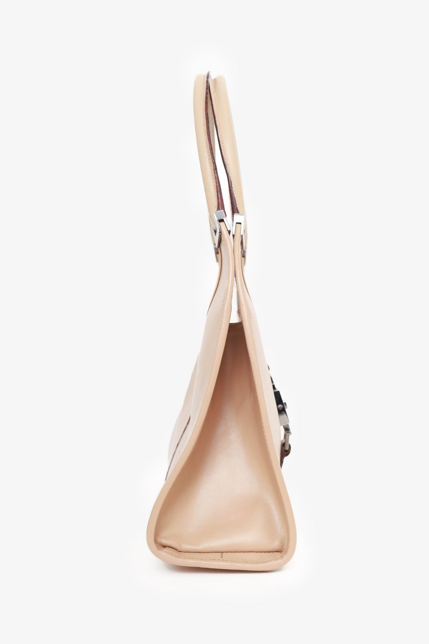 Gucci Vintage Beige Leather Jackie Bardot Bag