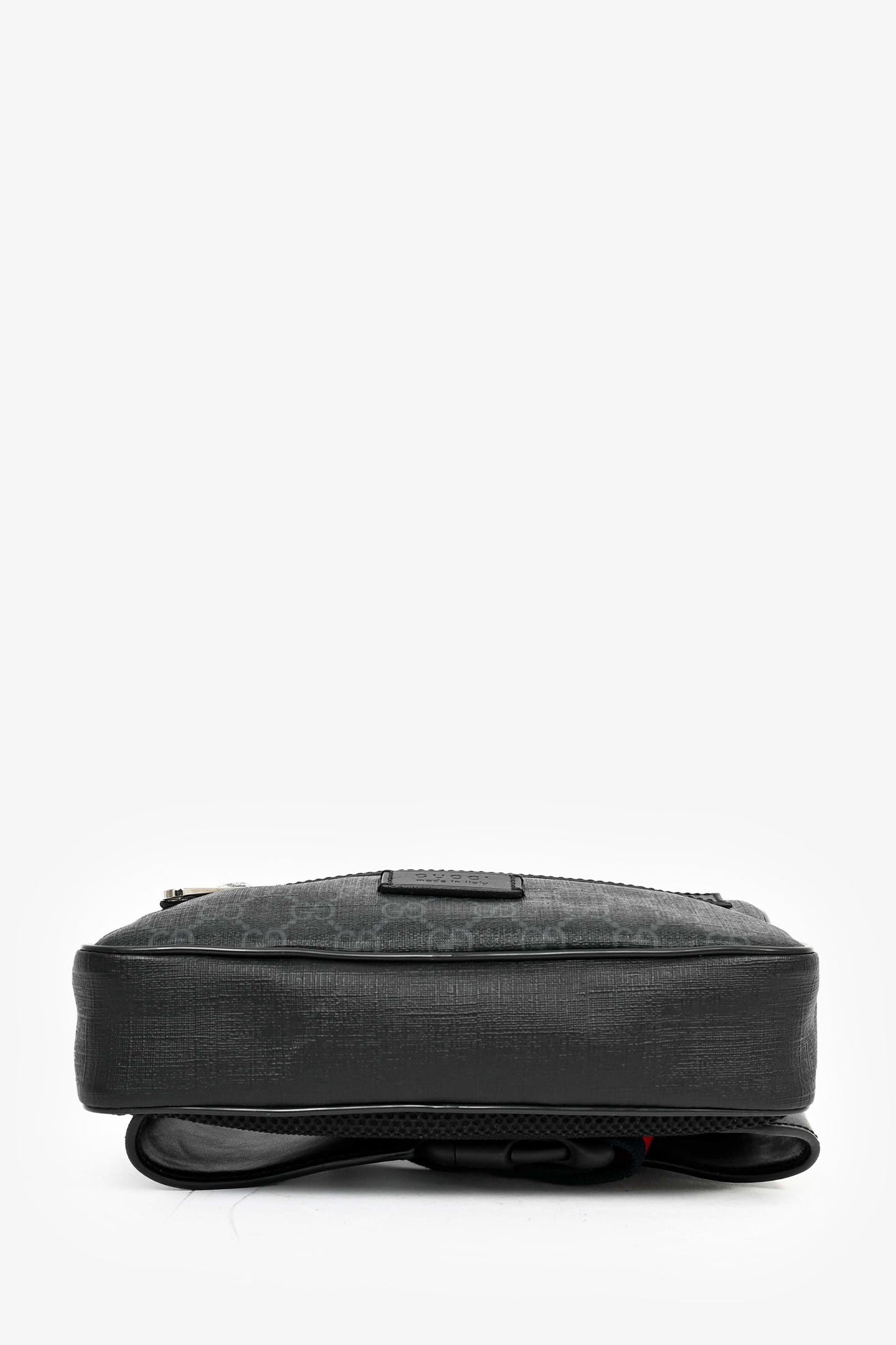Gucci Black Canvas GG Supreme Belt Bag
