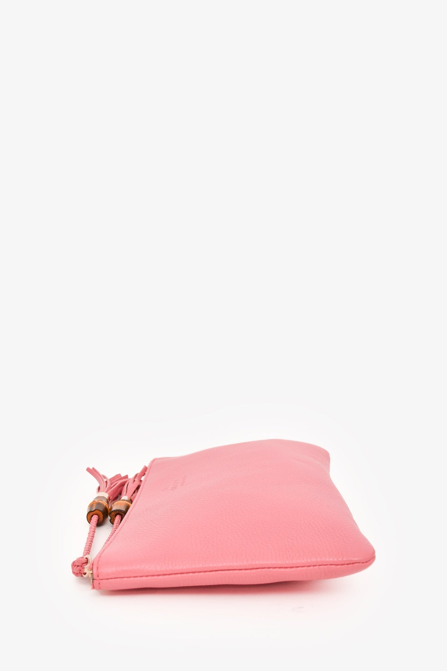 Gucci Pink Pebbled Leather Soho Pouch