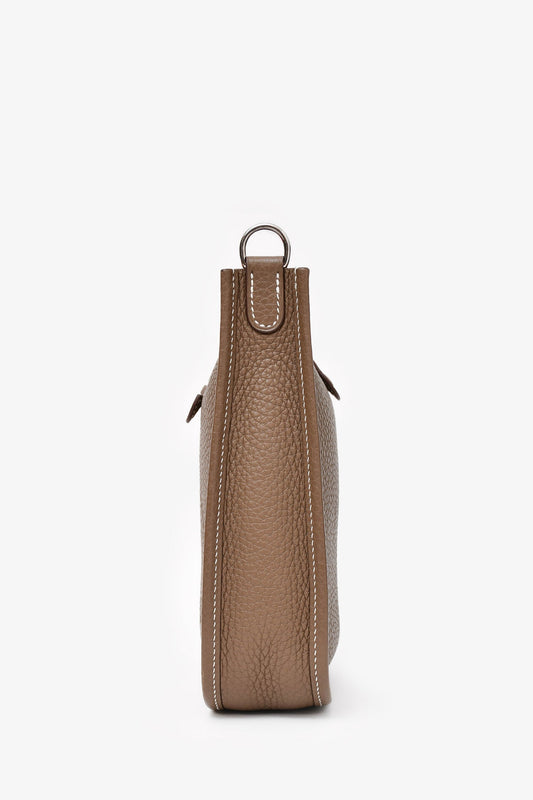 Hermes 2018 Taupe Clemence Leather Evelyne TPM
