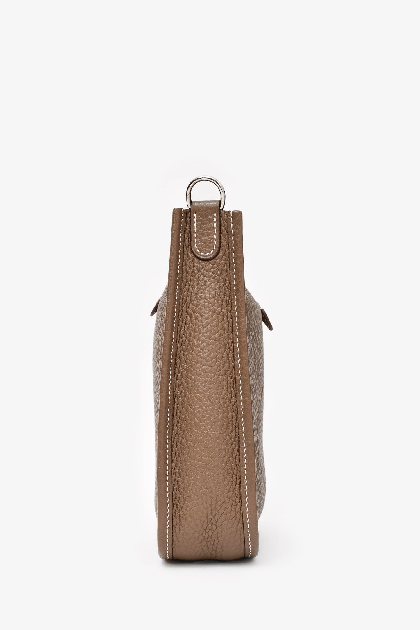 Hermes 2018 Taupe Clemence Leather Evelyne TPM