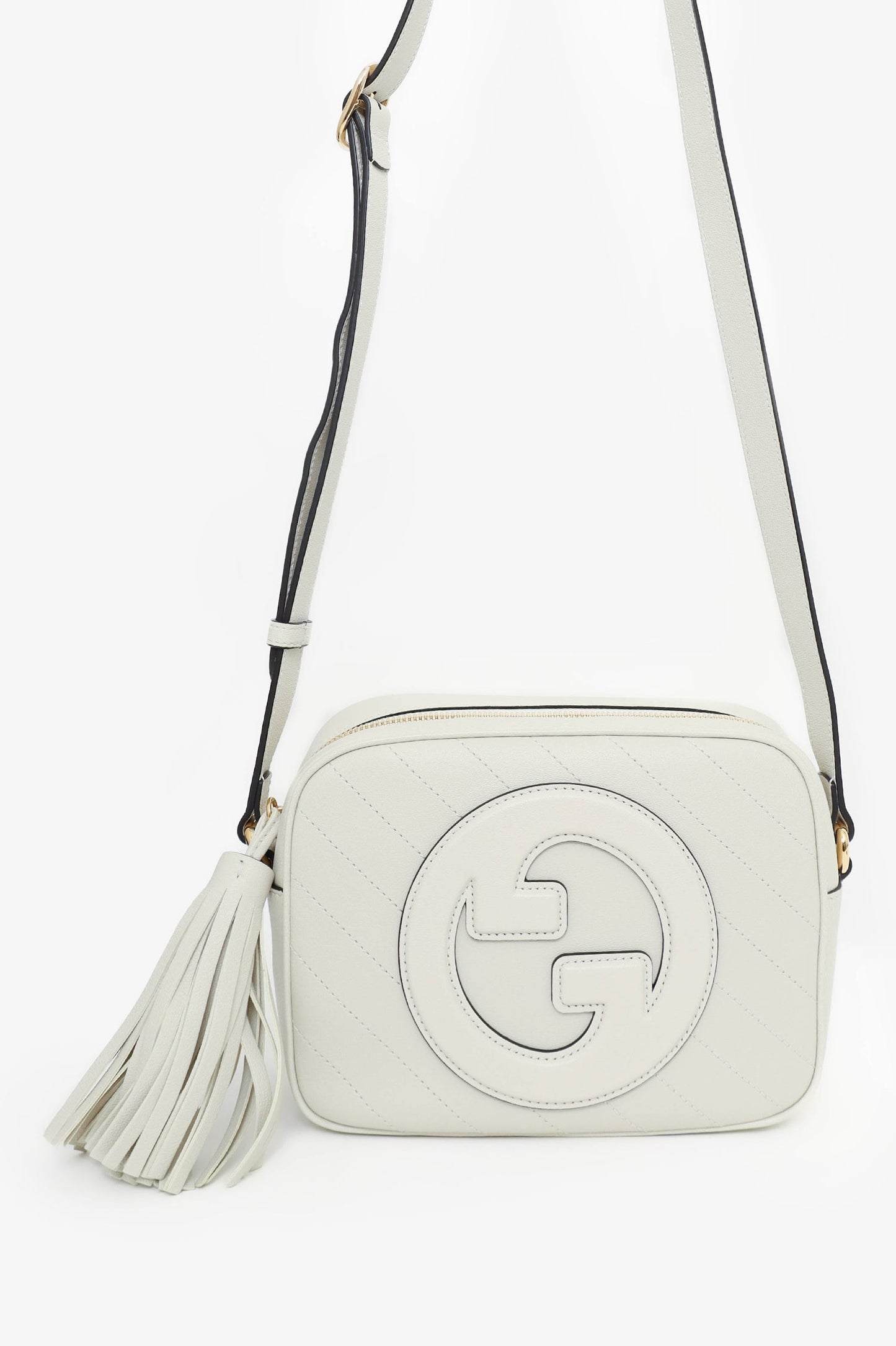 Gucci Beige Leather Mini 'Blondie' Crossbody Camera Bag