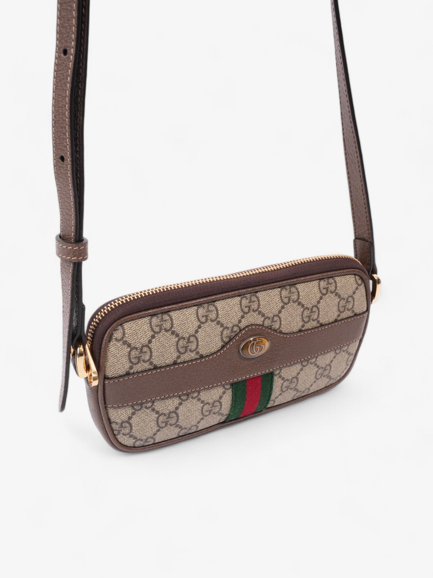 Gucci Ophidia GG Web GG Supreme / Red / Green Canvas Mini