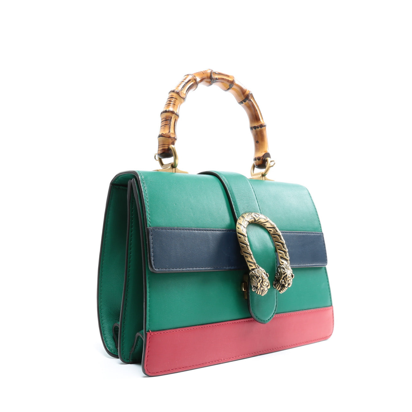 GUCCI Dionysus Medium Bamboo Top Handle - Green
