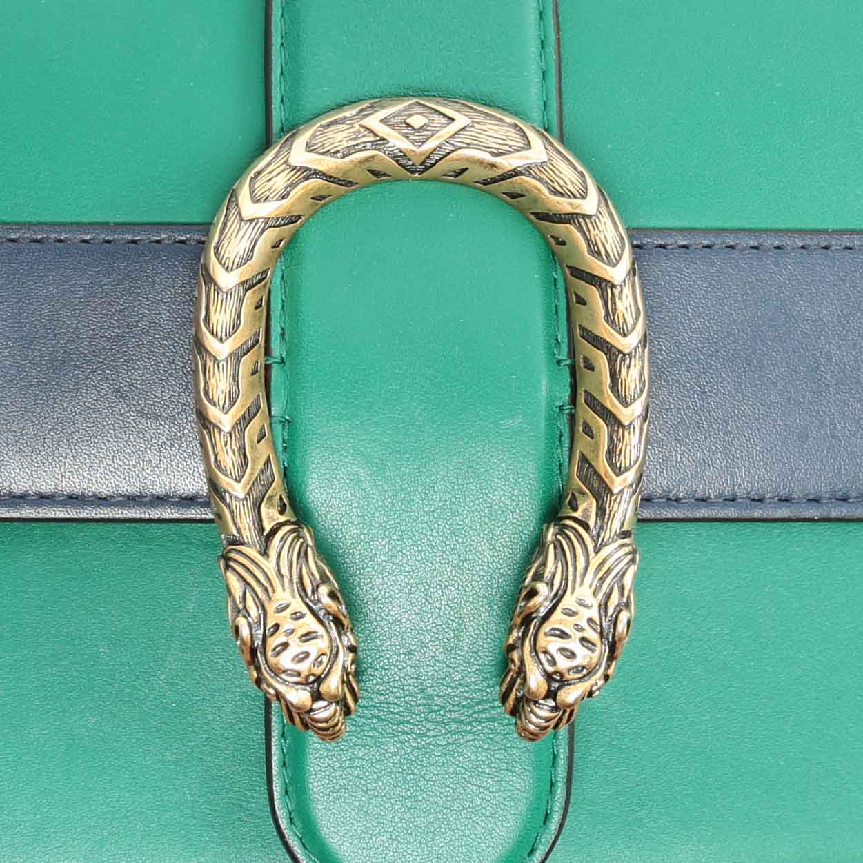 GUCCI Dionysus Medium Bamboo Top Handle - Green