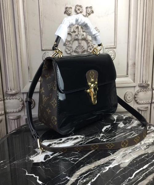 Louis Vuitton Cherrywood PM Patent Leather Black