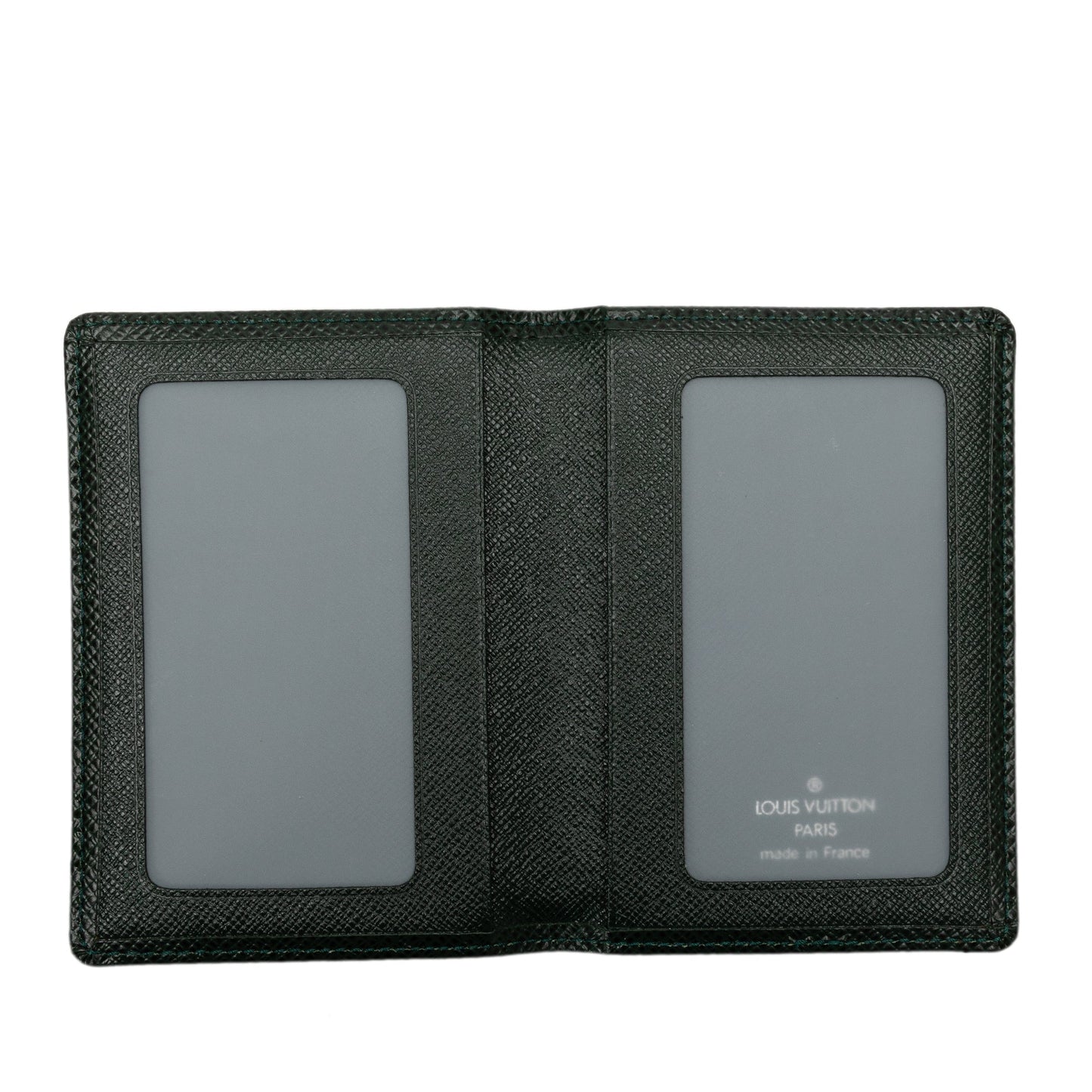 Green Louis Vuitton Taiga Business Card Holder