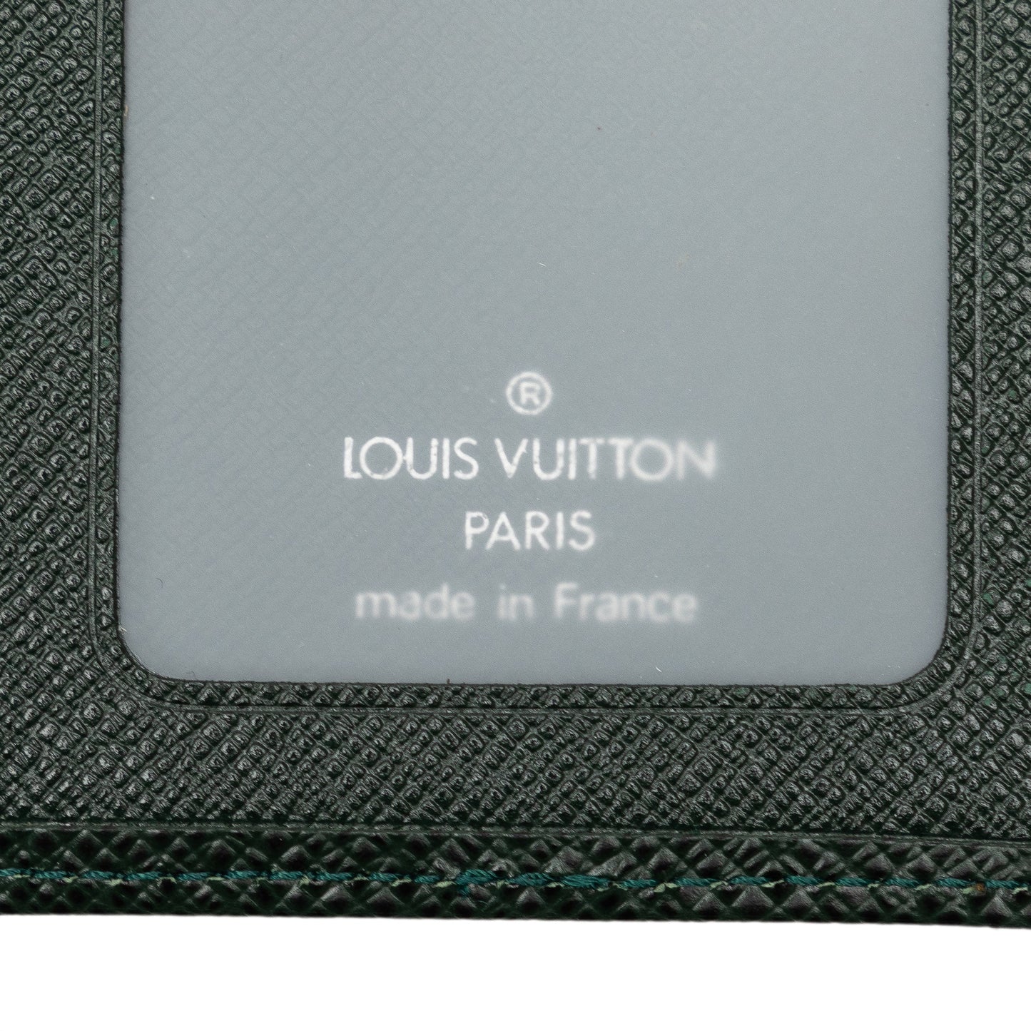 Green Louis Vuitton Taiga Business Card Holder