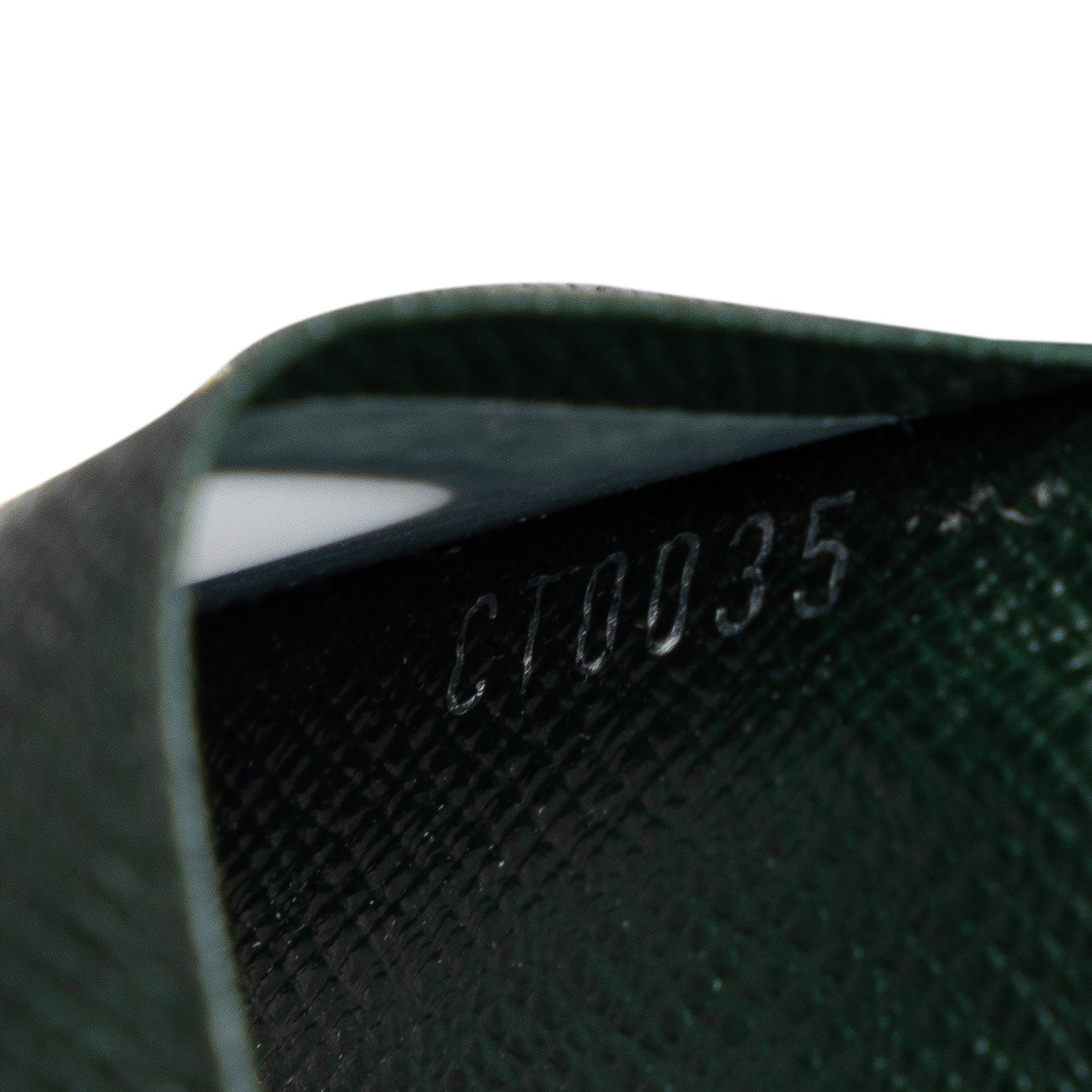 Green Louis Vuitton Taiga Business Card Holder