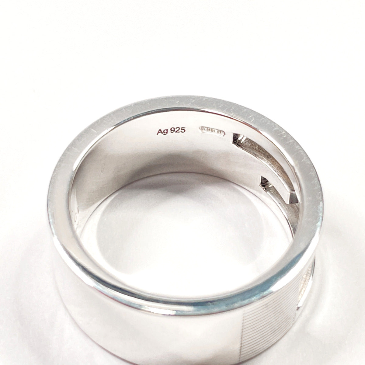 GUCCI Ring Silver925 Silver Branded Cutout G