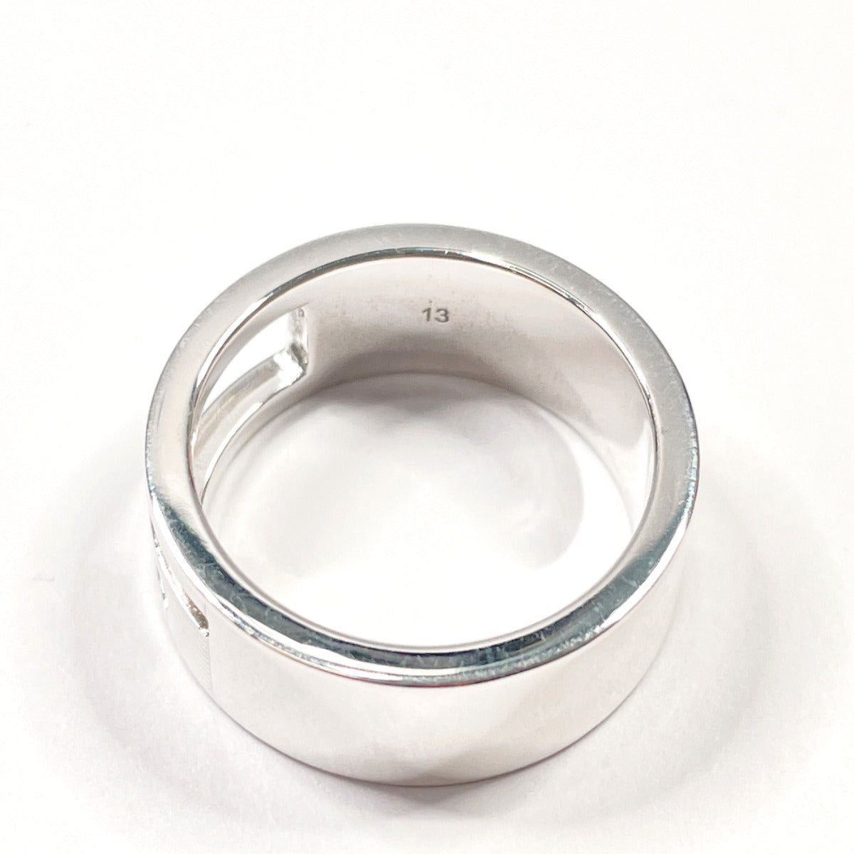 GUCCI Ring Silver925 Silver Branded Cutout G