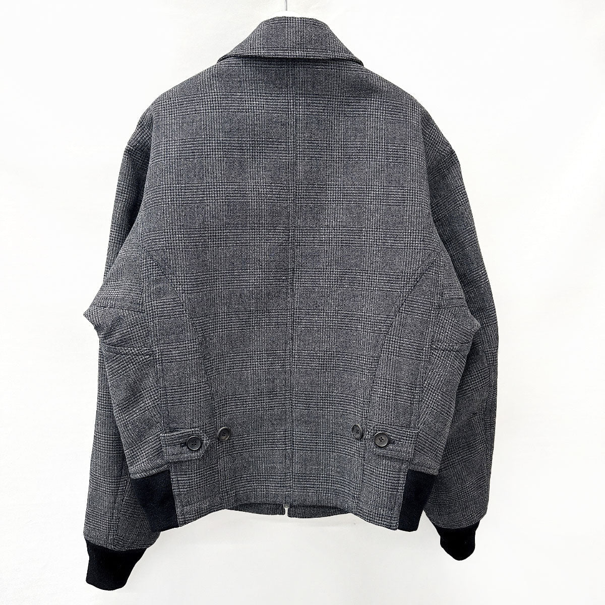 LOUIS VUITTON Blouson Wool, Polyester, Wool 99% Polyester 1% gray jumper 46