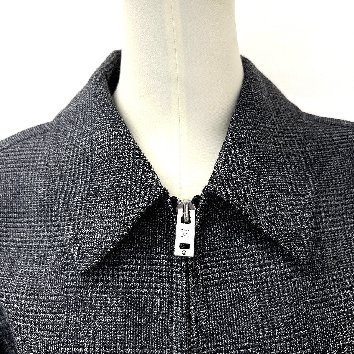 LOUIS VUITTON Blouson Wool, Polyester, Wool 99% Polyester 1% gray jumper 46