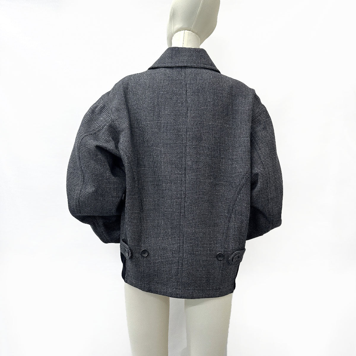 LOUIS VUITTON Blouson Wool, Polyester, Wool 99% Polyester 1% gray jumper 46