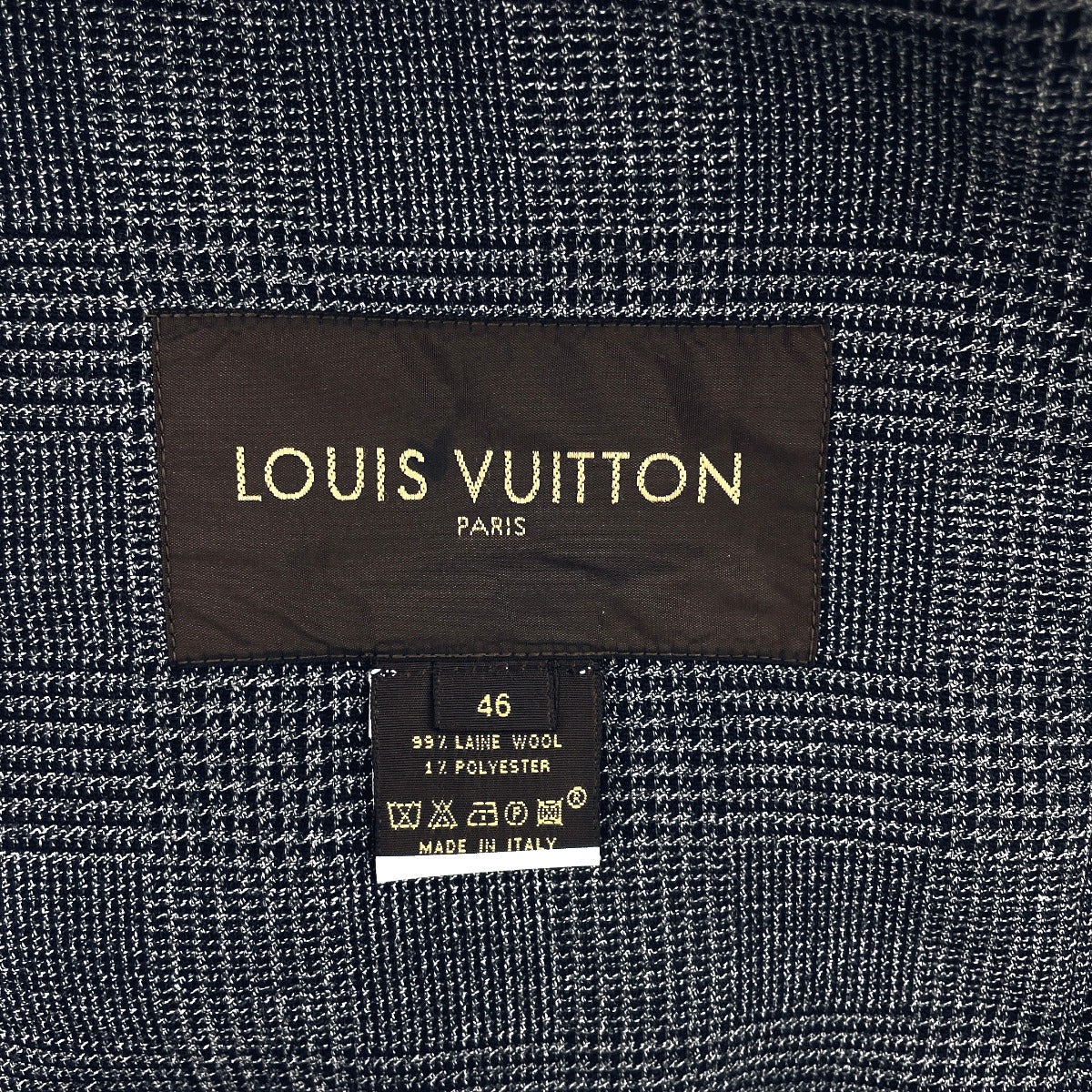 LOUIS VUITTON Blouson Wool, Polyester, Wool 99% Polyester 1% gray jumper 46