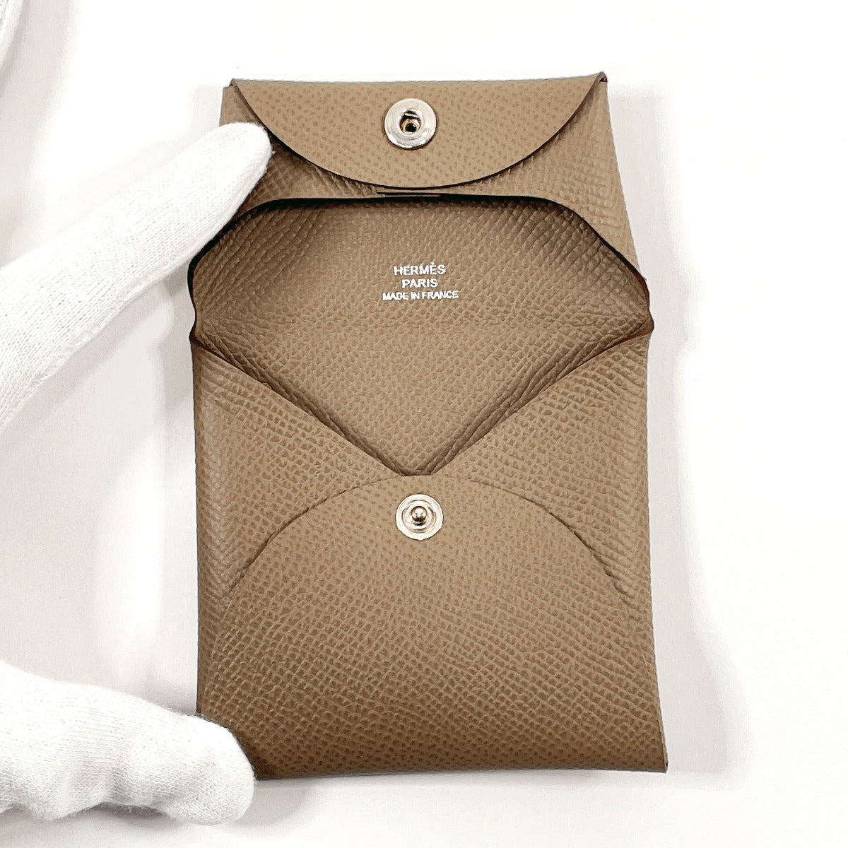 HERMES Coin case Epsom Brown Bastia